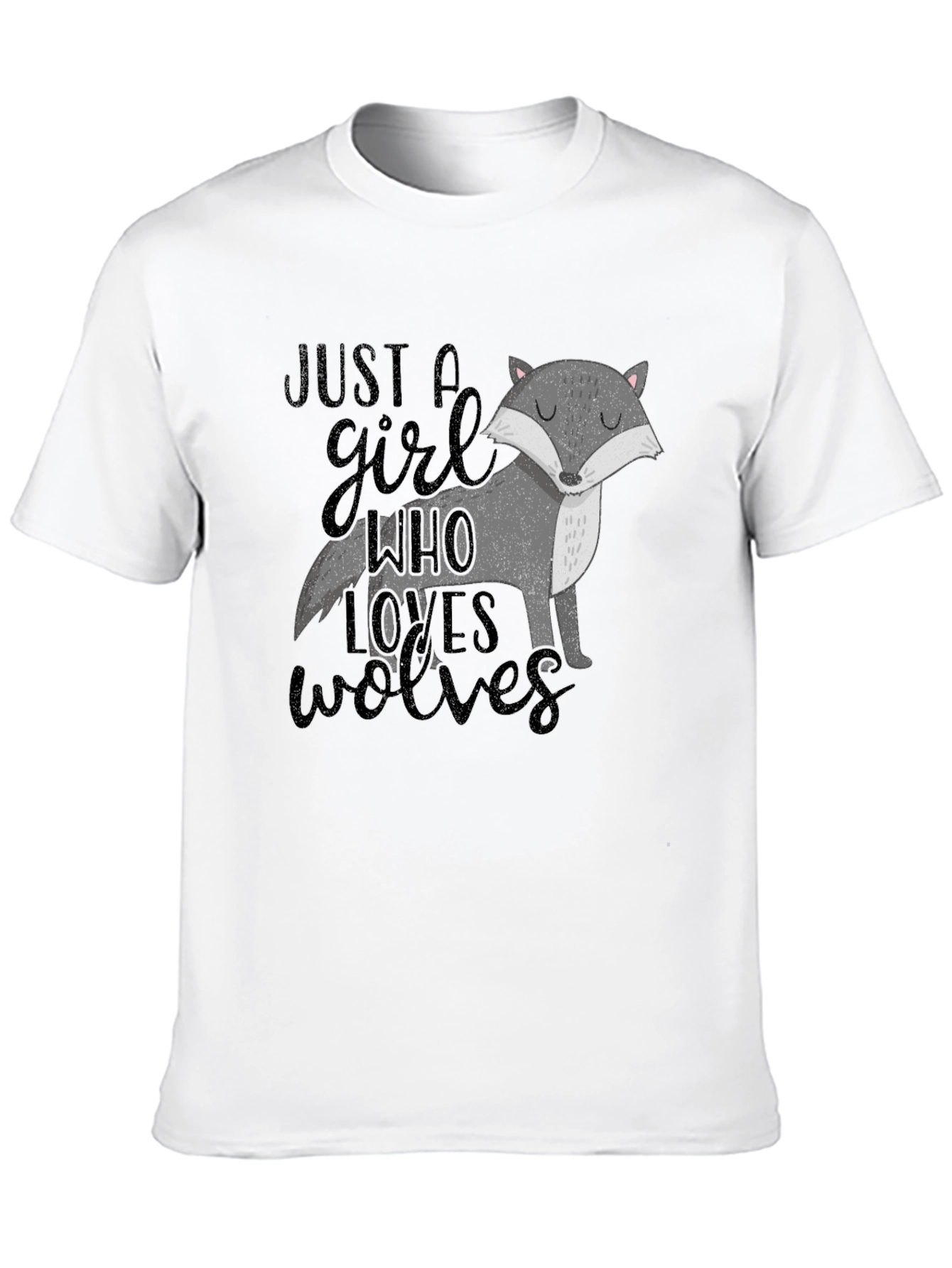 Just A Girl Who Loves Wolves T-Shirt