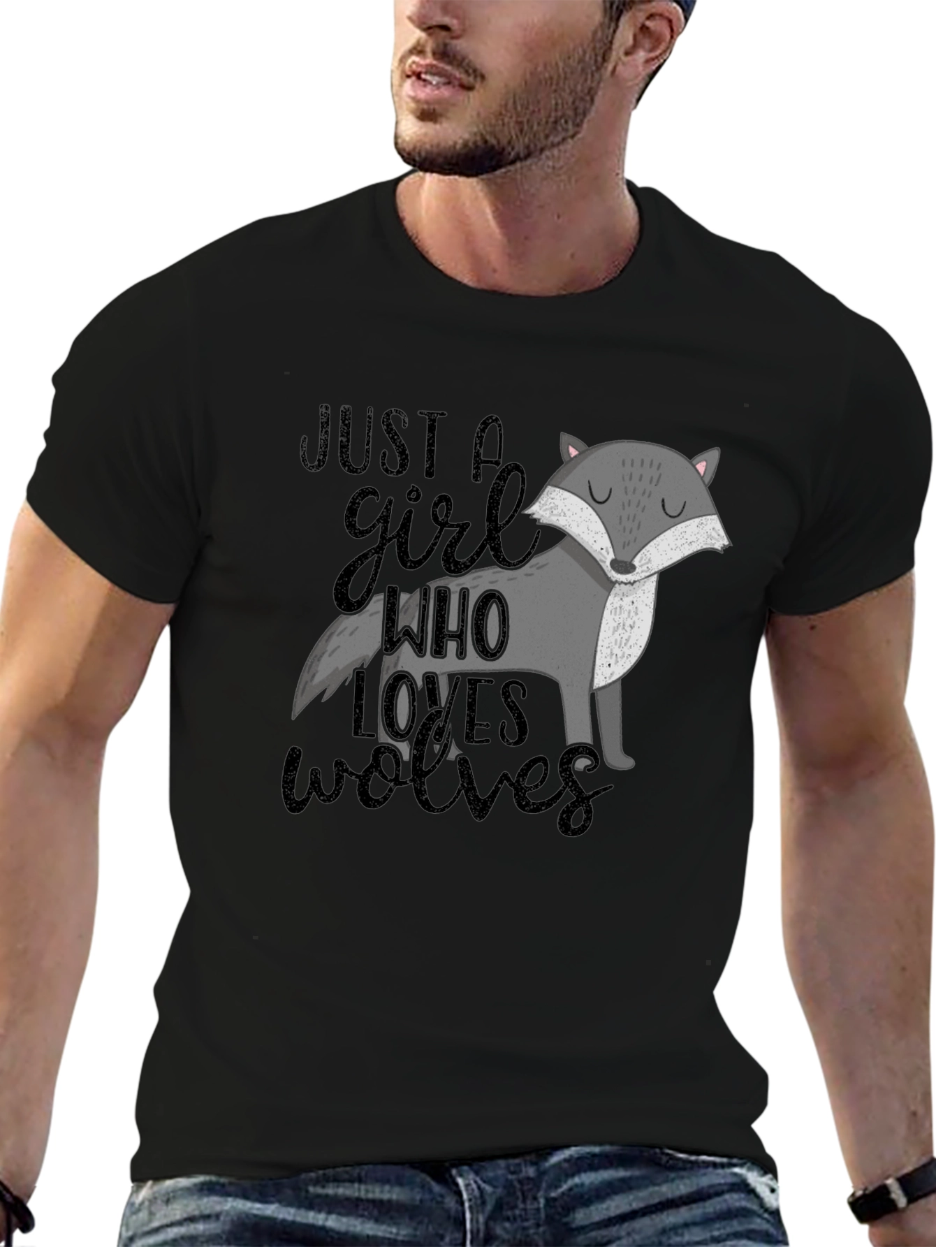 Just A Girl Who Loves Wolves T-Shirt