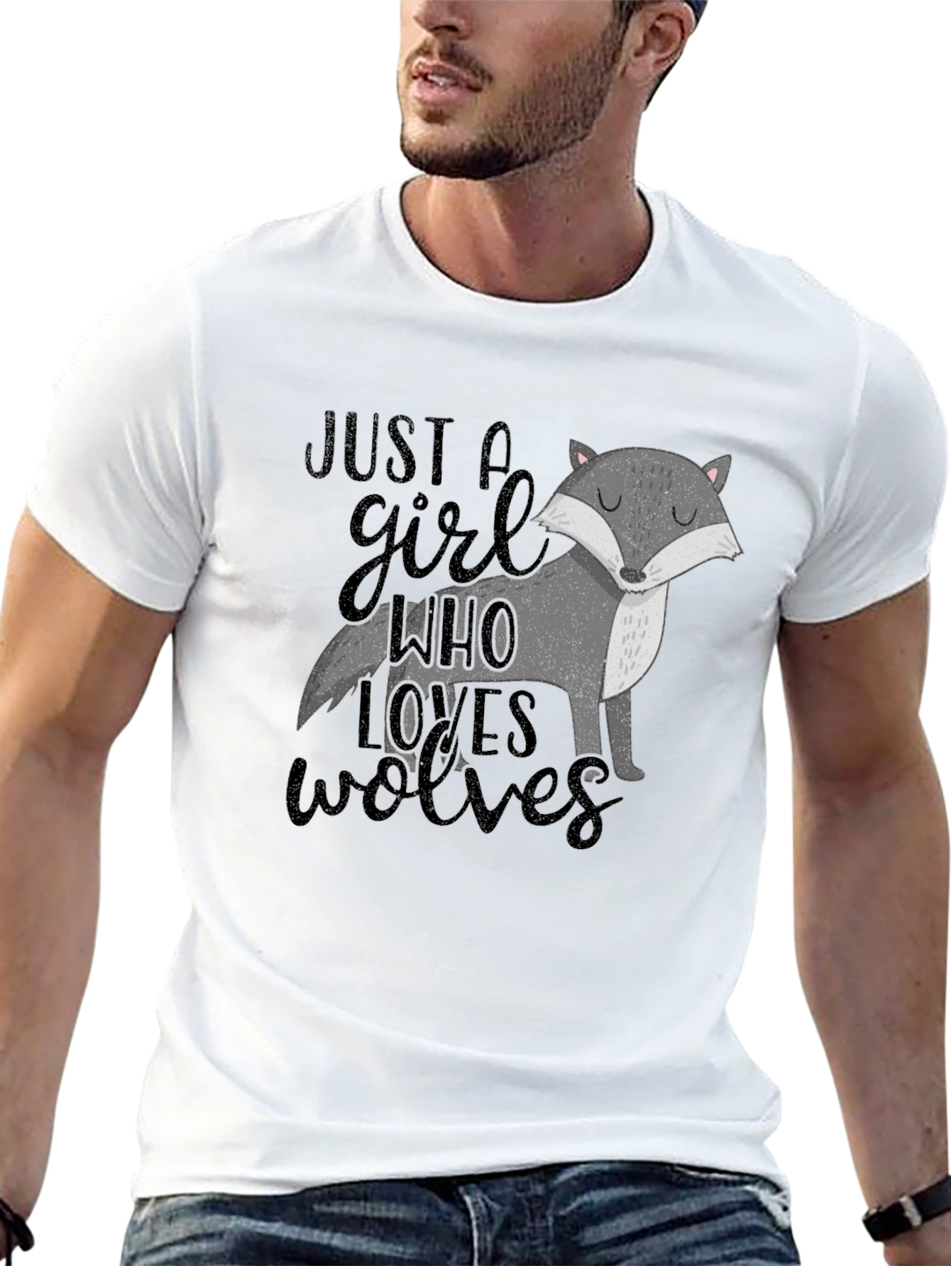 Just A Girl Who Loves Wolves T-Shirt