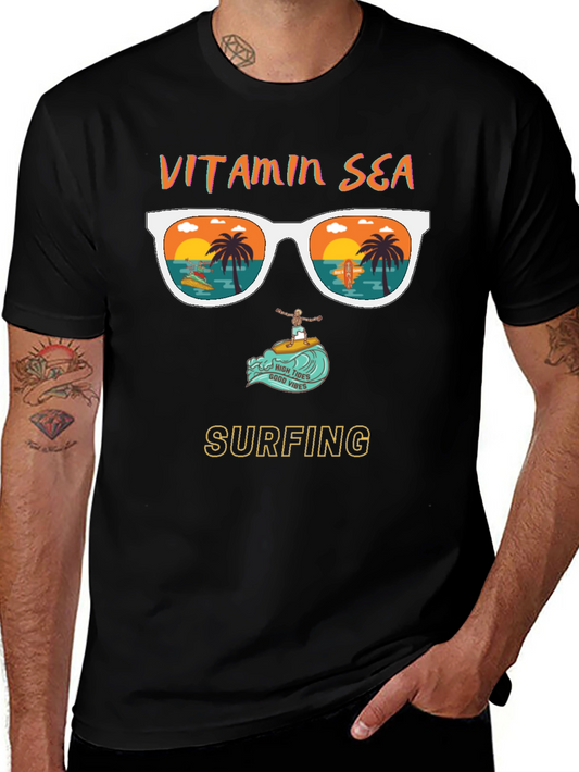 Vitamin Sea Surfing Graphic T-Shirt