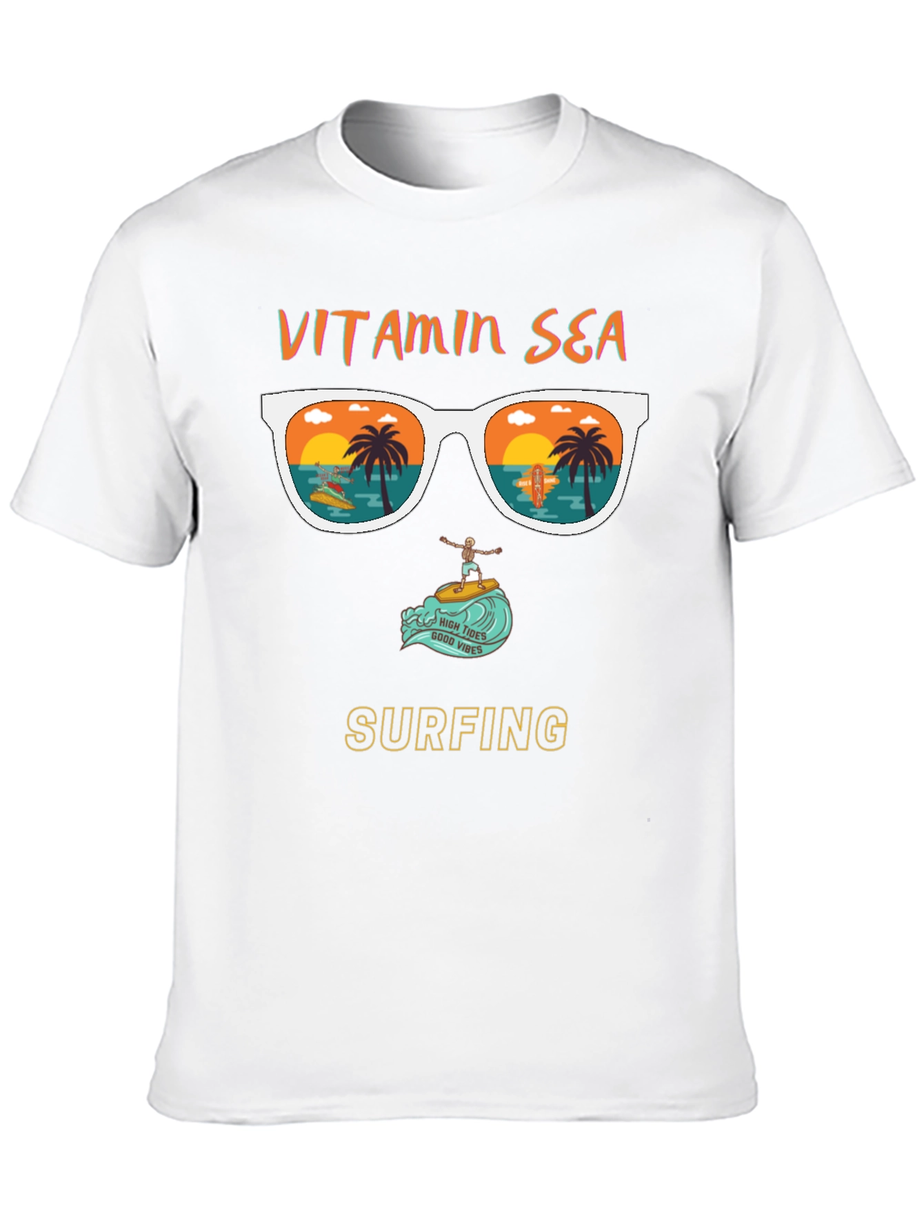 Vitamin Sea Surfing Graphic T-Shirt