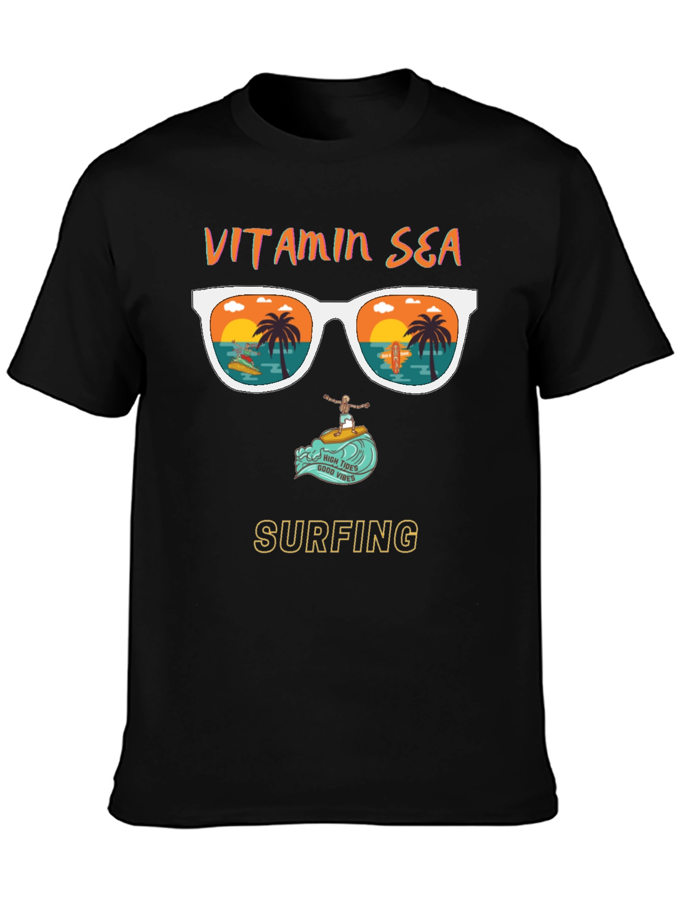 Vitamin Sea Surfing Graphic T-Shirt