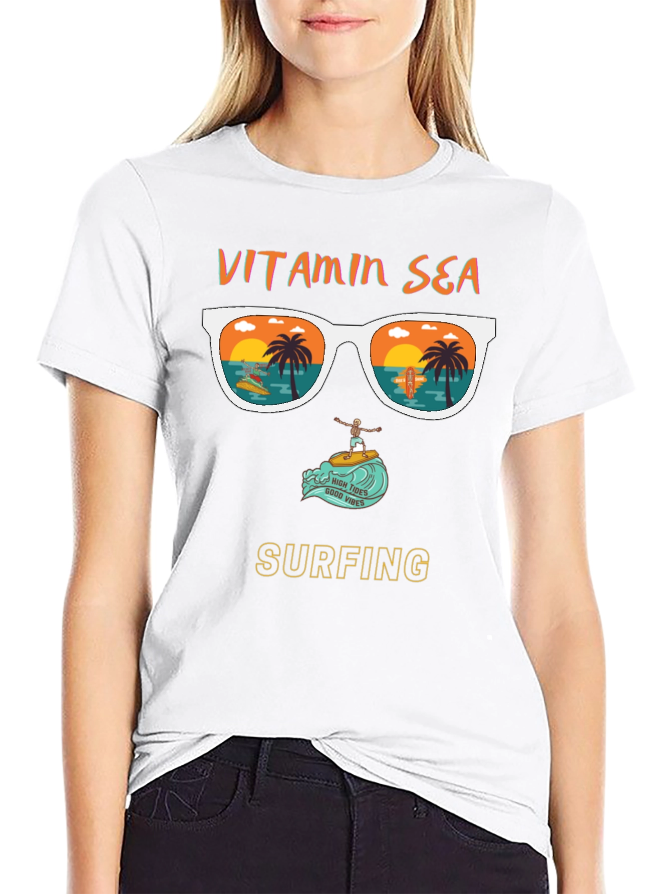 Vitamin Sea Surfing Graphic T-Shirt