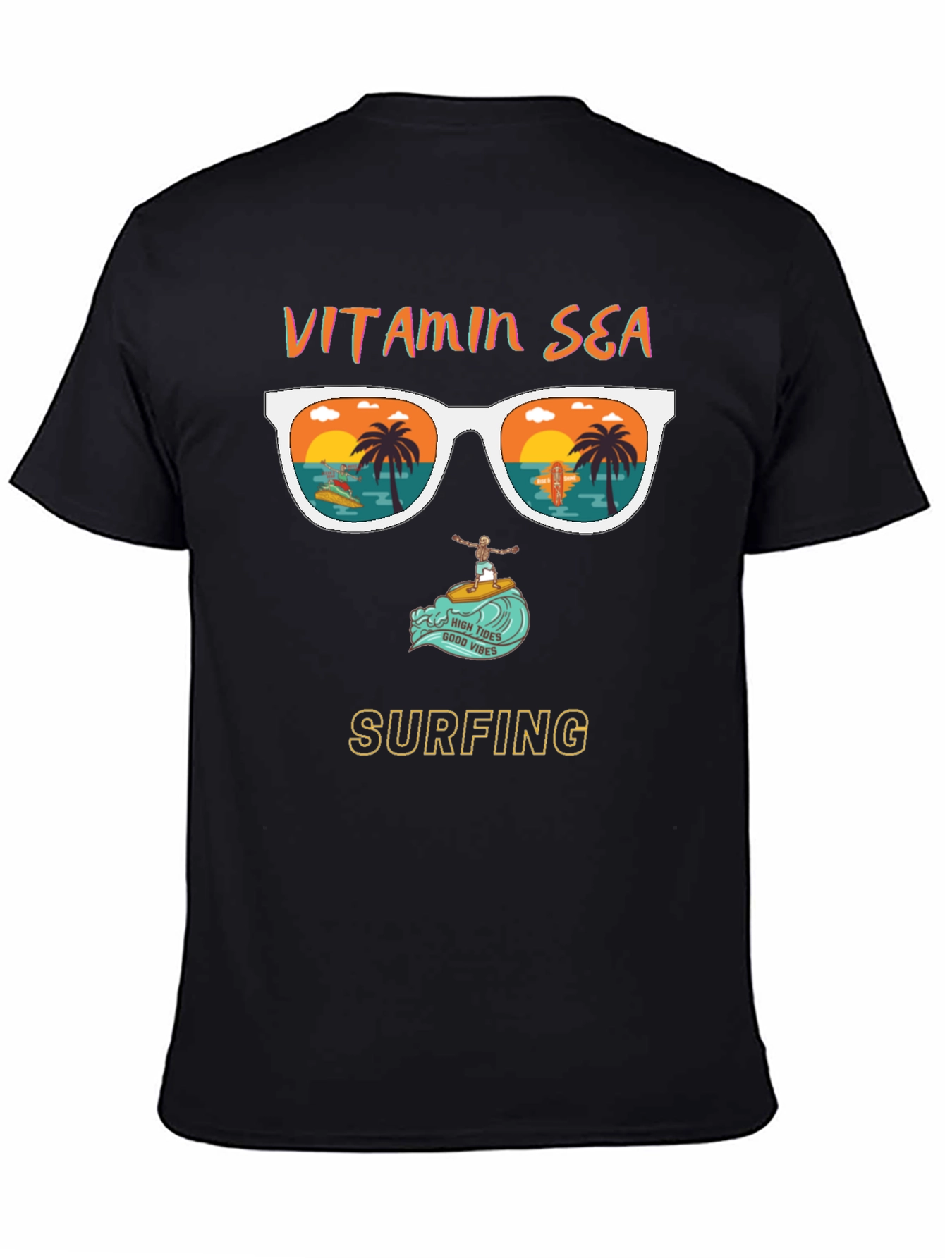 Vitamin Sea Surfing Graphic T-Shirt