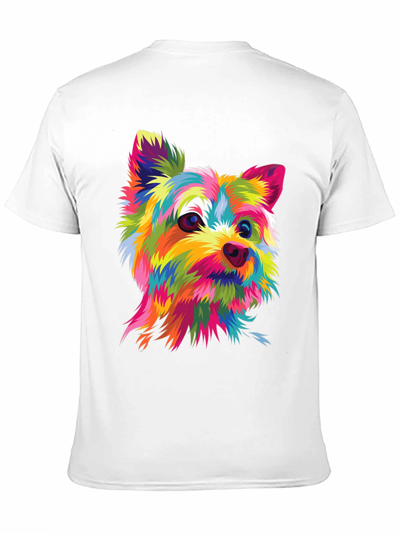 Colorful Dog Graphic T-Shirt