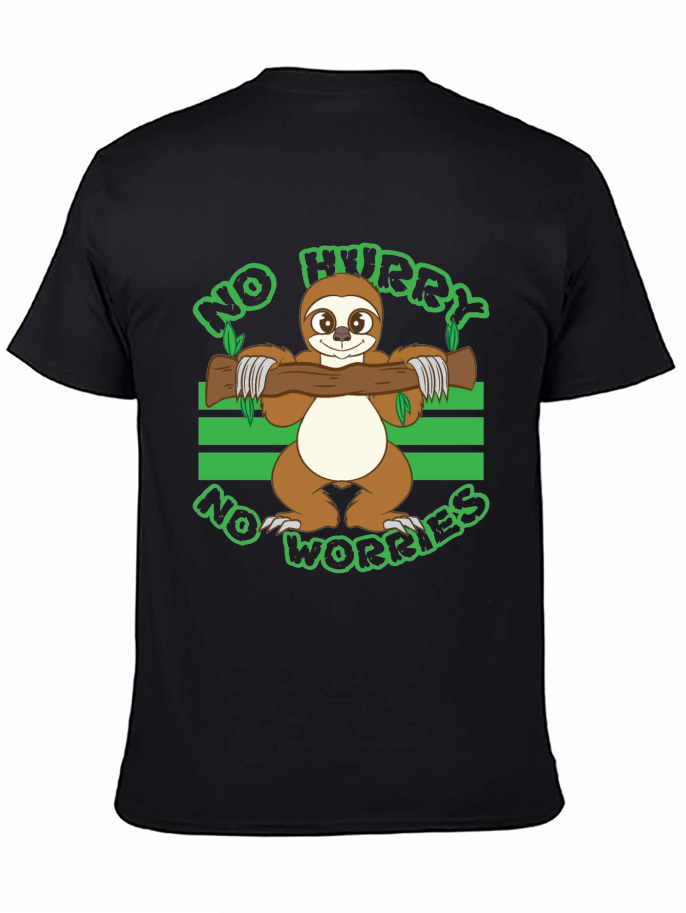 No Hurry No Worries Sloth Graphic T-Shirt