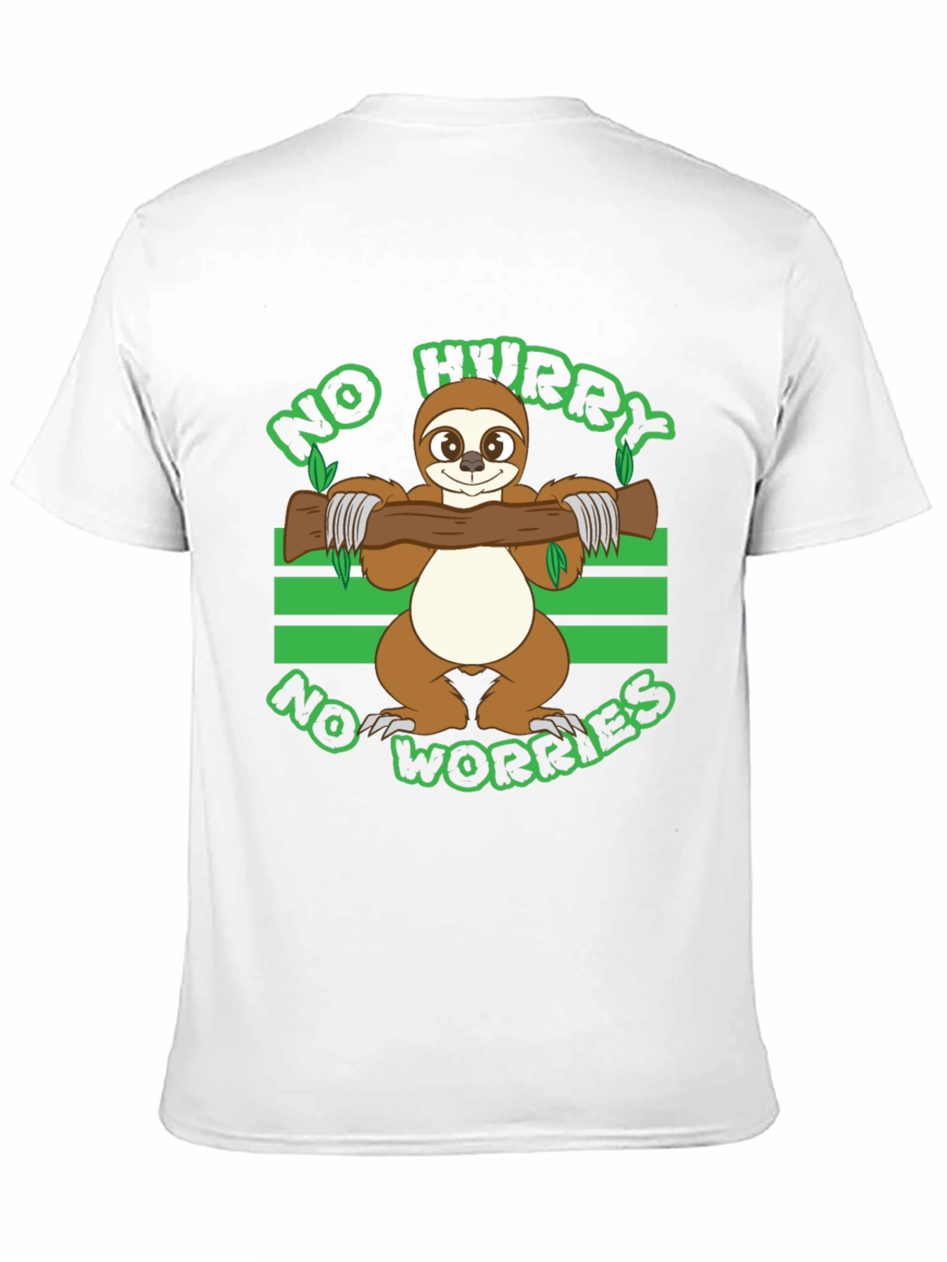 No Hurry No Worries Sloth Graphic T-Shirt