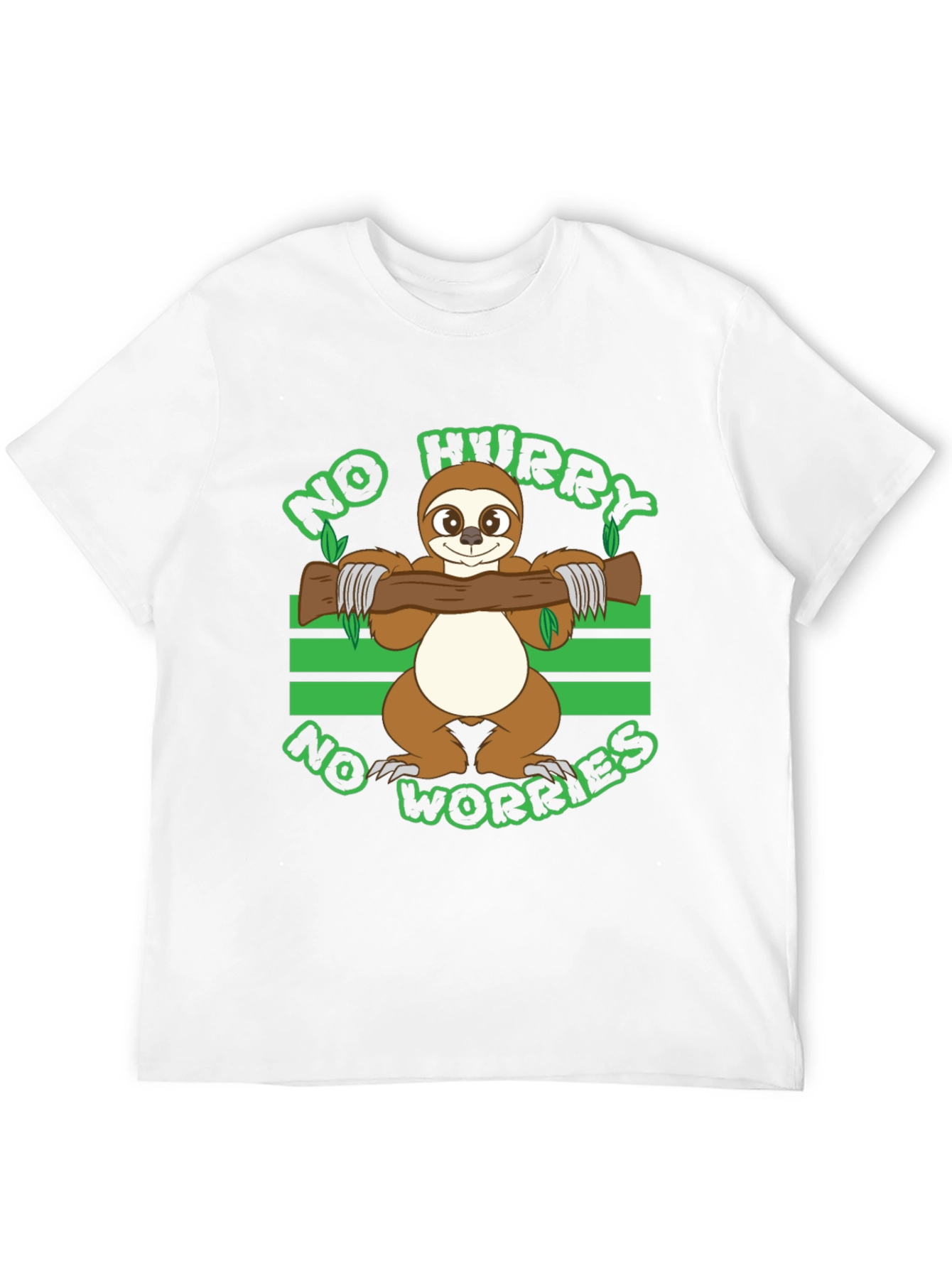 No Hurry No Worries Sloth Graphic T-Shirt