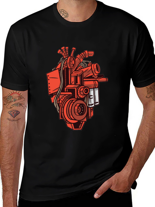 Mechanical Heart Graphic T-Shirt