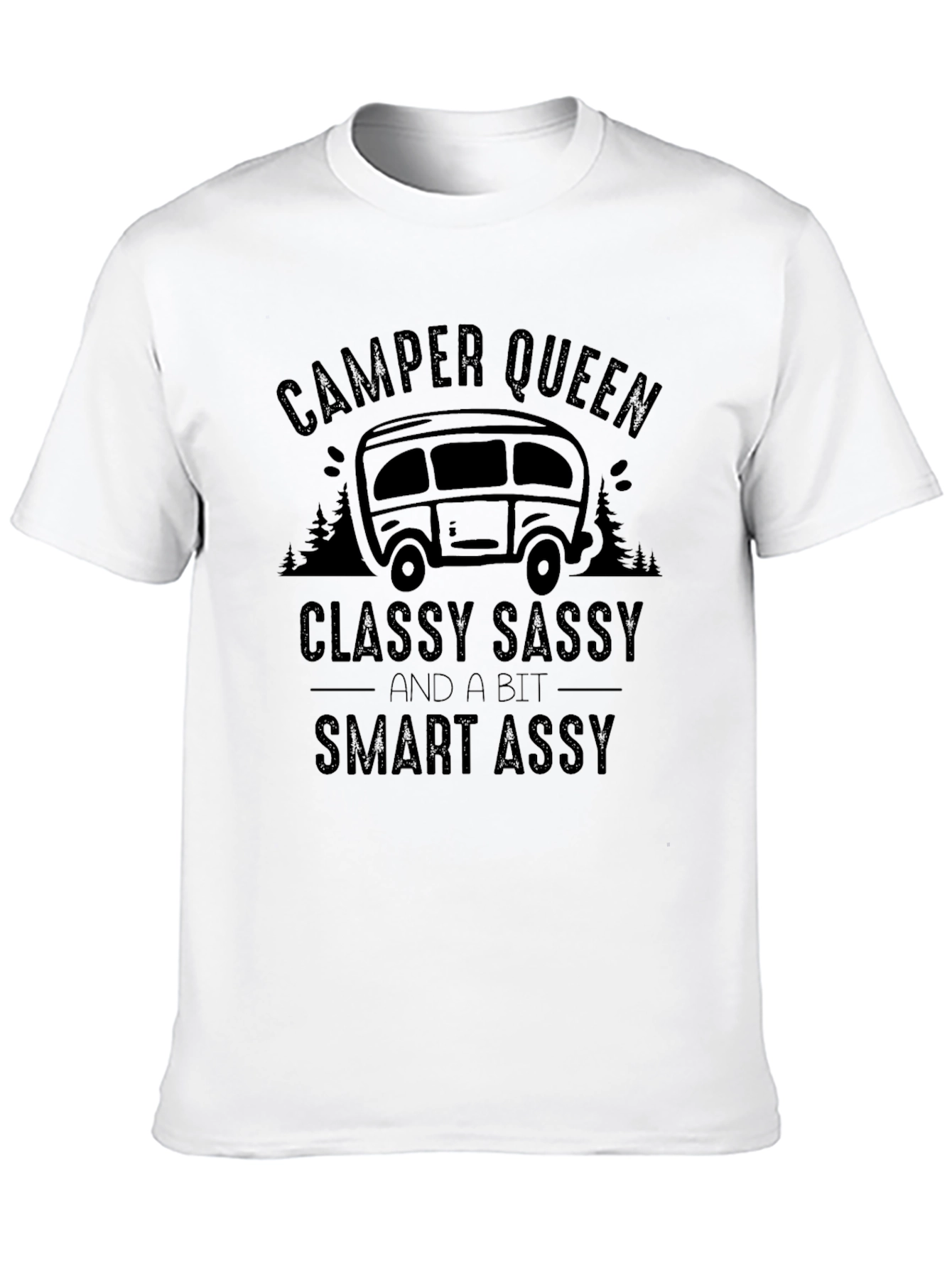 Camper Queen Black Graphic T-Shirt