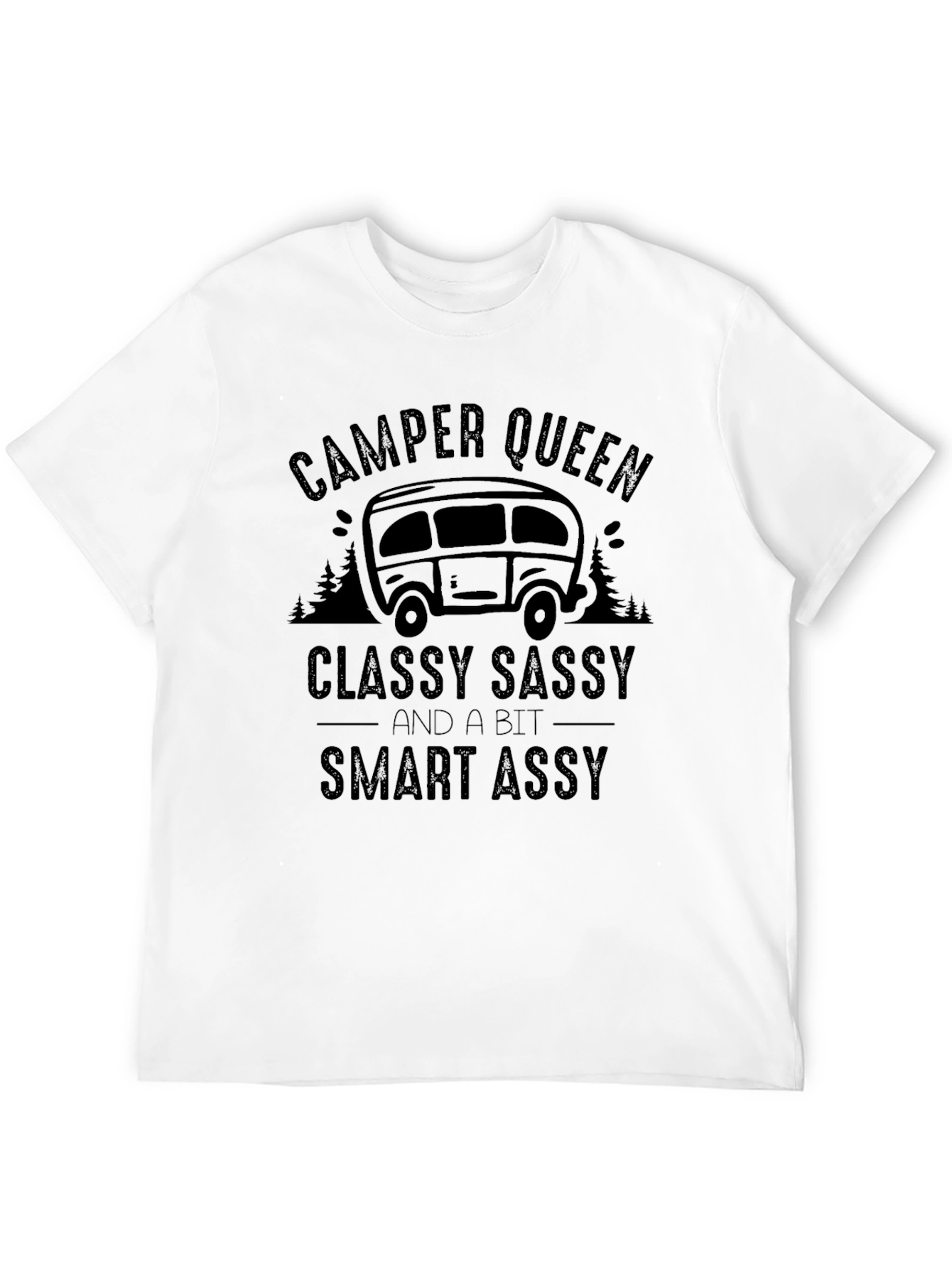 Camper Queen Black Graphic T-Shirt
