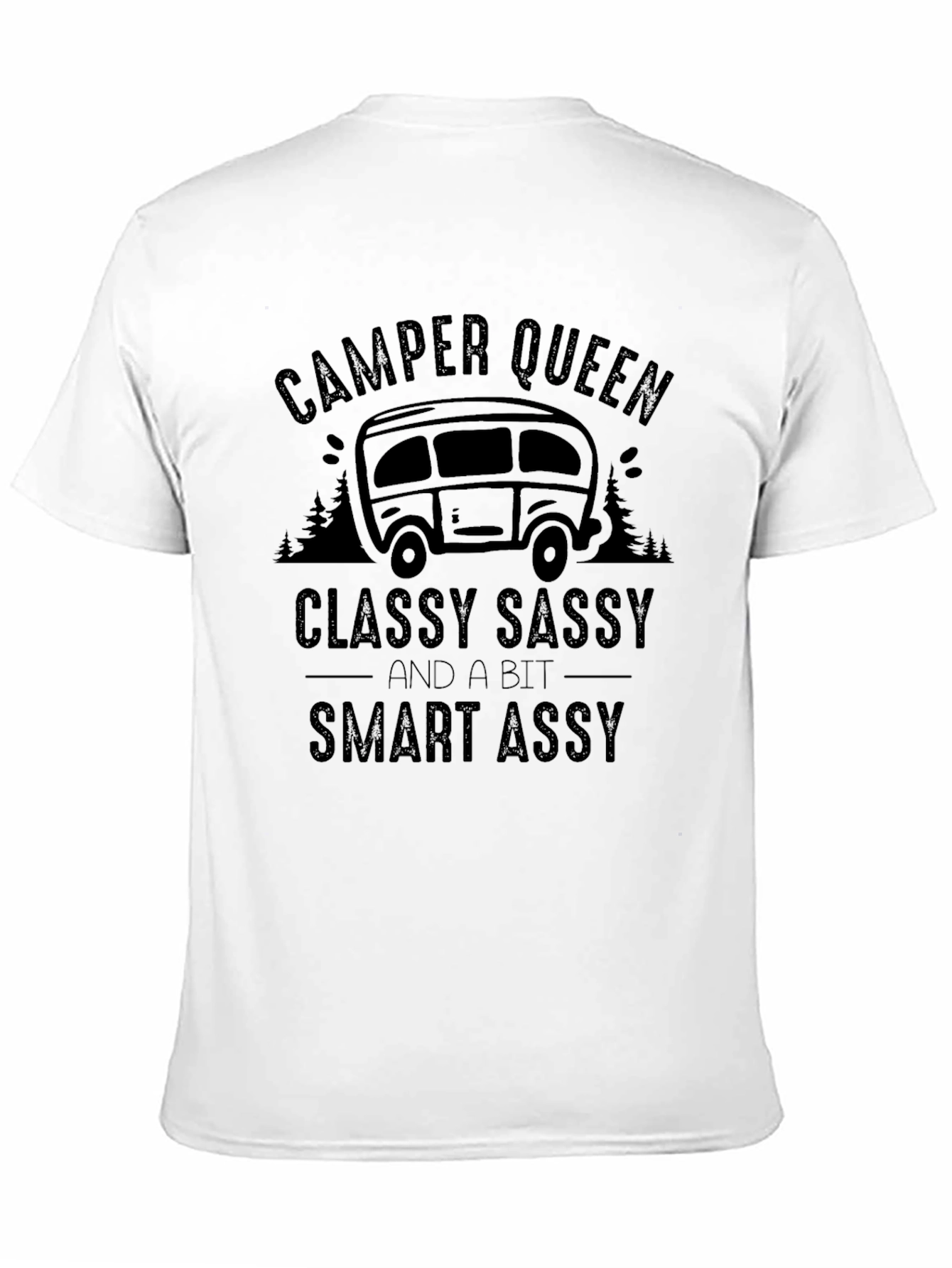 Camper Queen Black Graphic T-Shirt