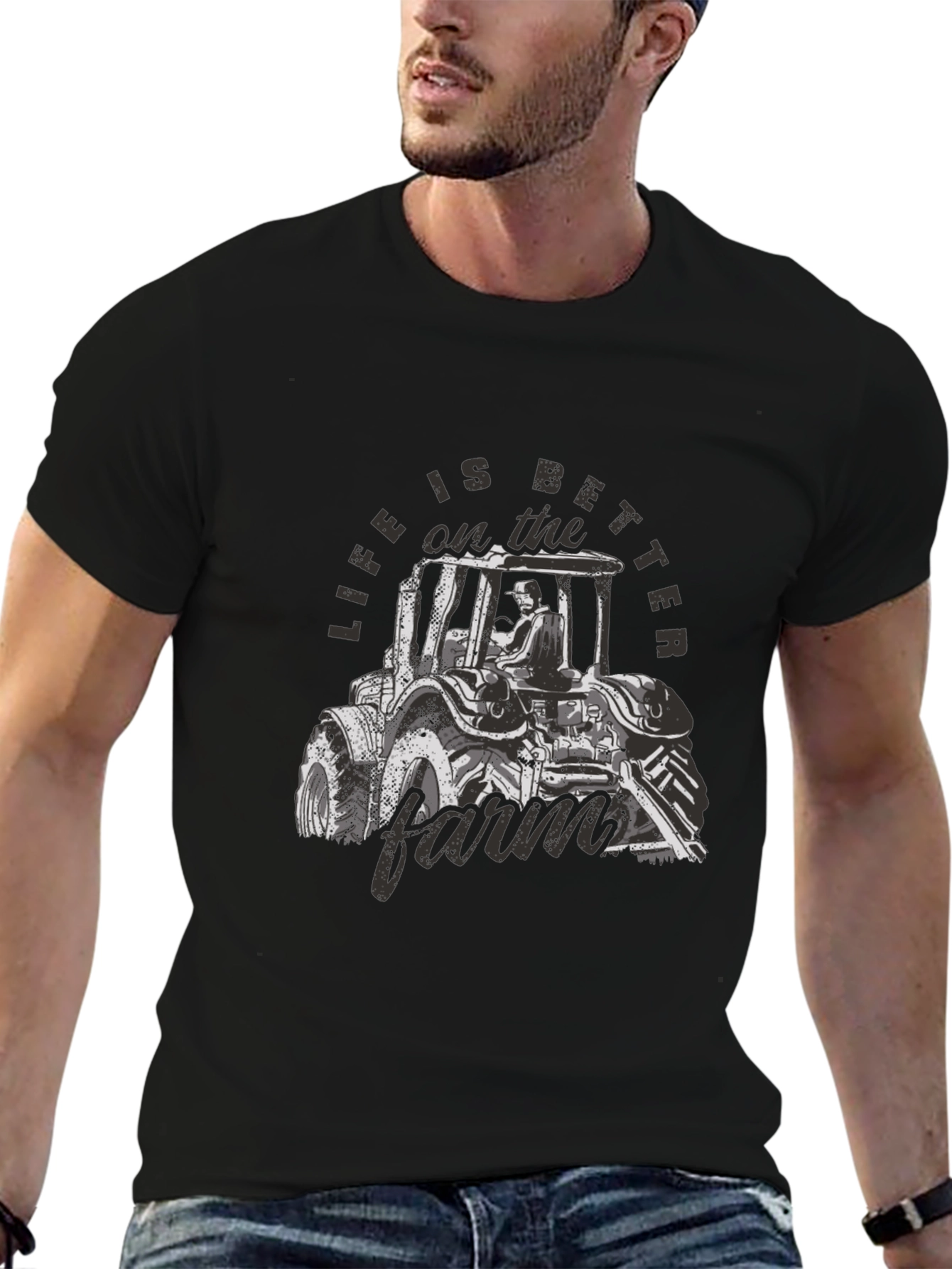 Life is Better on the Farm Black T-Shirt