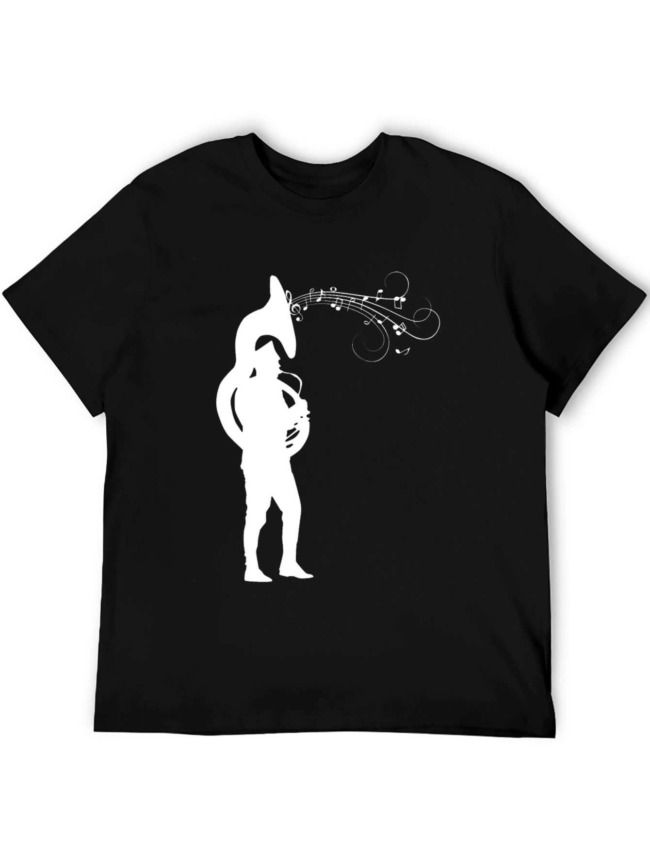 Tuba Player Graphic Tee - Music Lover Shirt