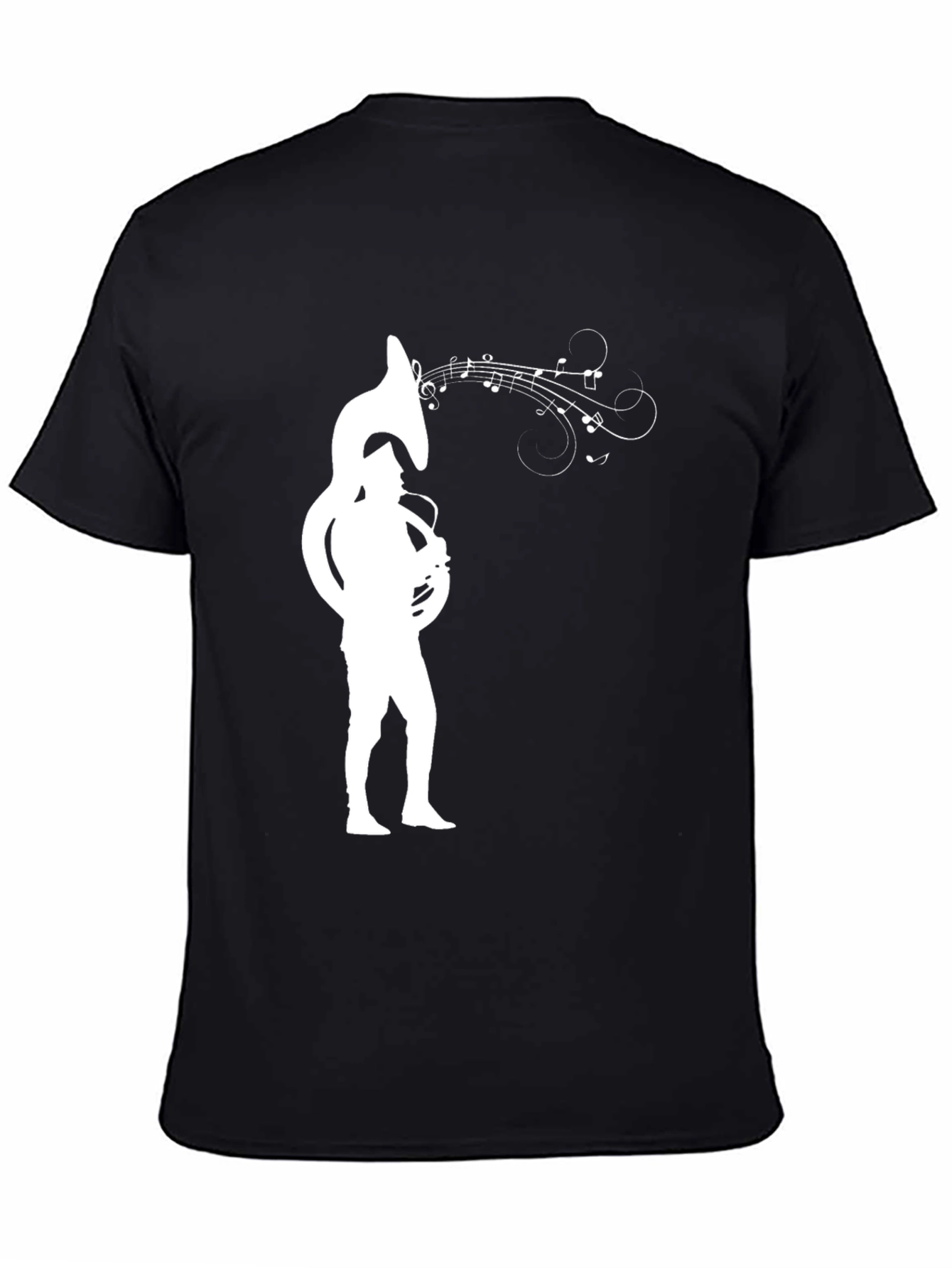 Tuba Player Graphic Tee - Music Lover Shirt