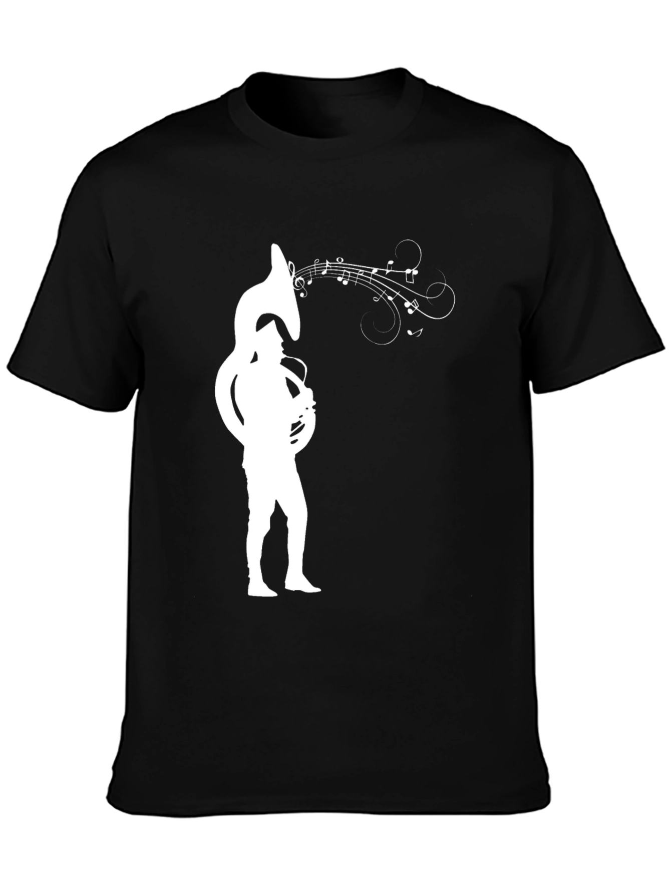 Tuba Player Graphic Tee - Music Lover Shirt