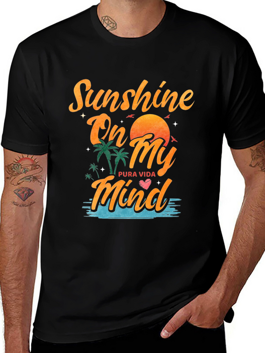Sunshine On My Mind Black Graphic Tee