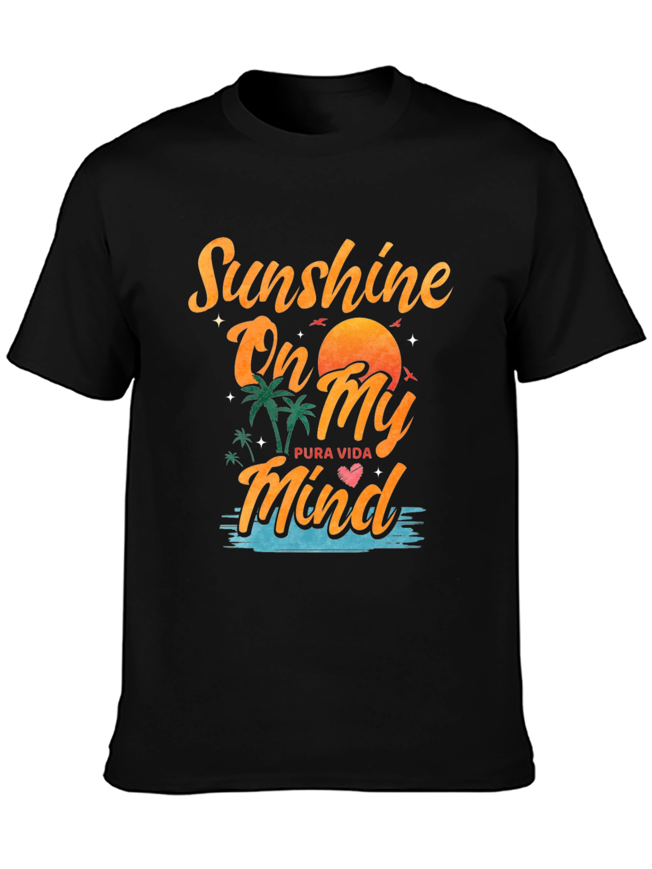 Sunshine On My Mind Black Graphic Tee