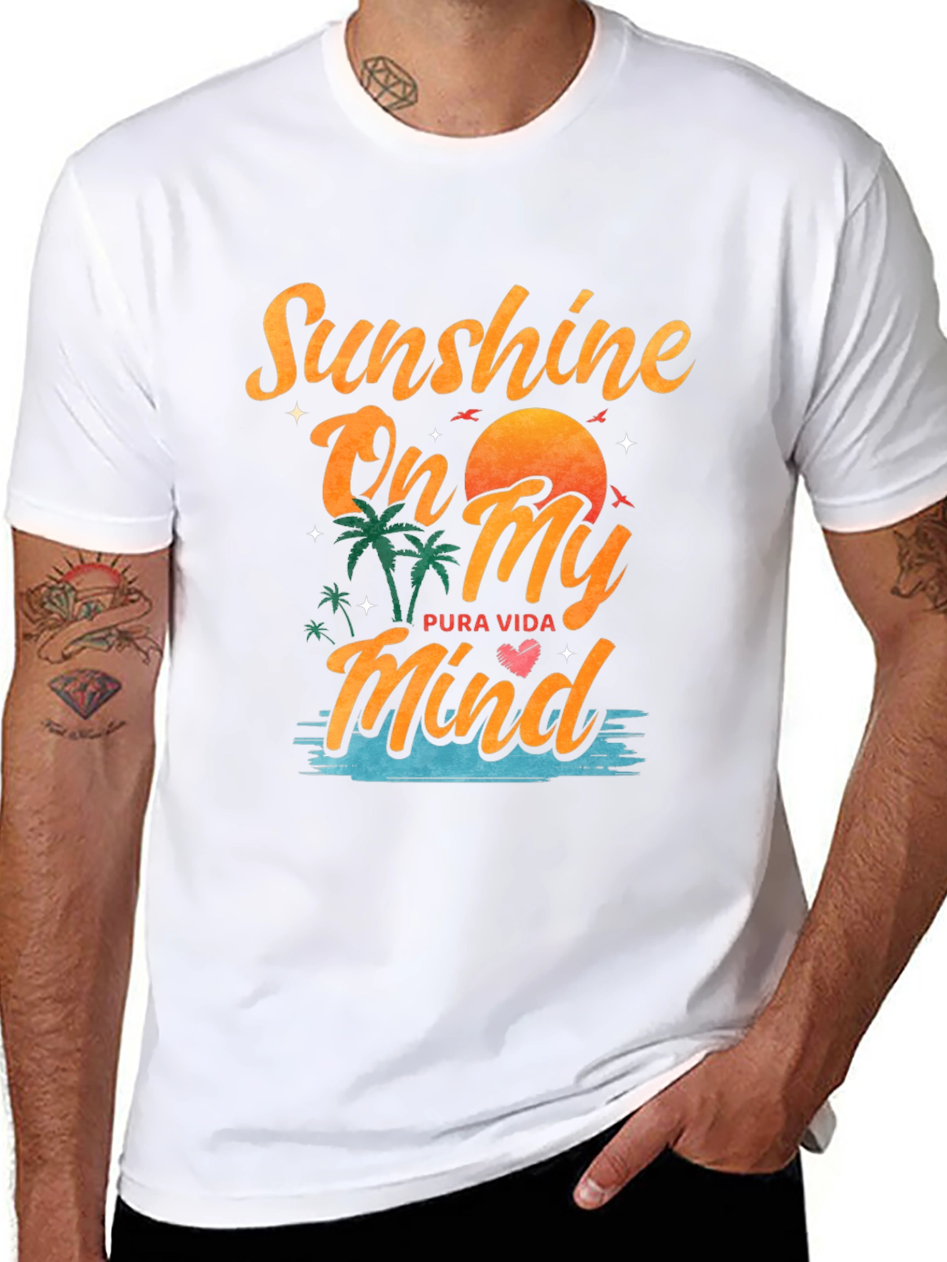 Sunshine On My Mind Black Graphic Tee