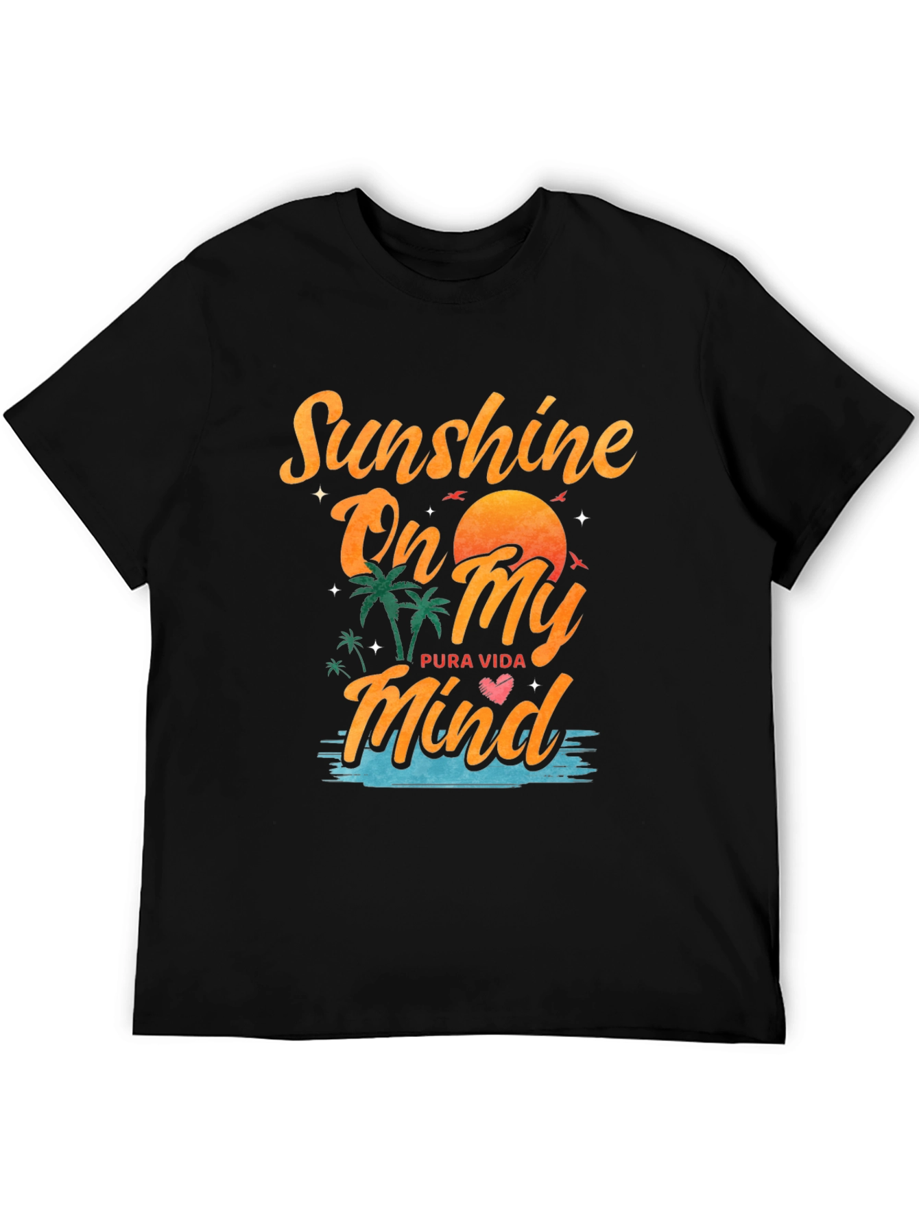 Sunshine On My Mind Black Graphic Tee