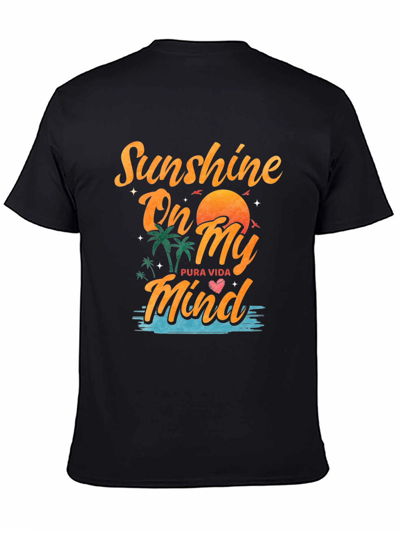 Sunshine On My Mind Black Graphic Tee