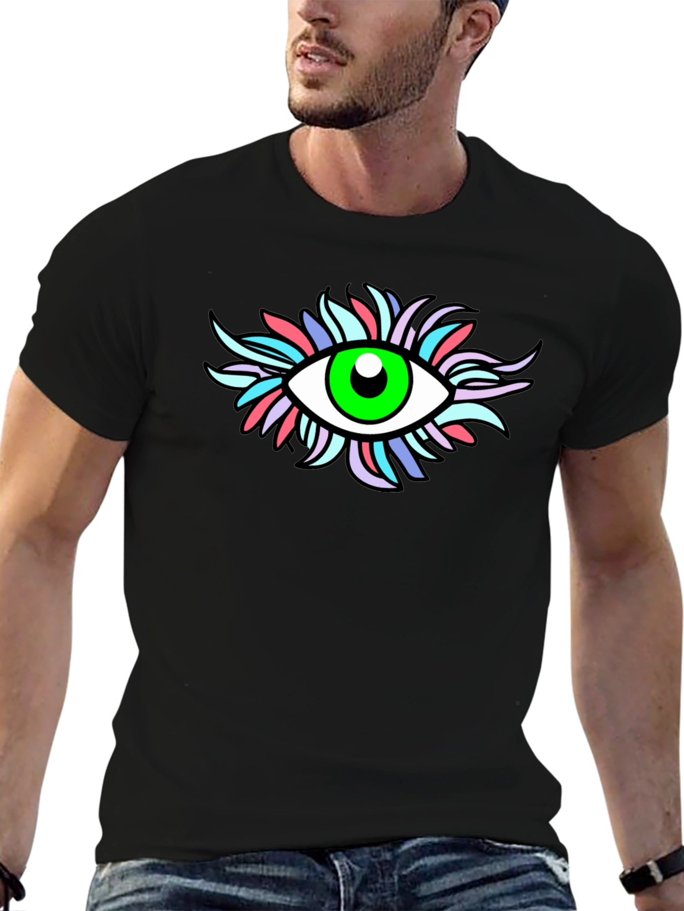 Eye See You Mens Black Tee