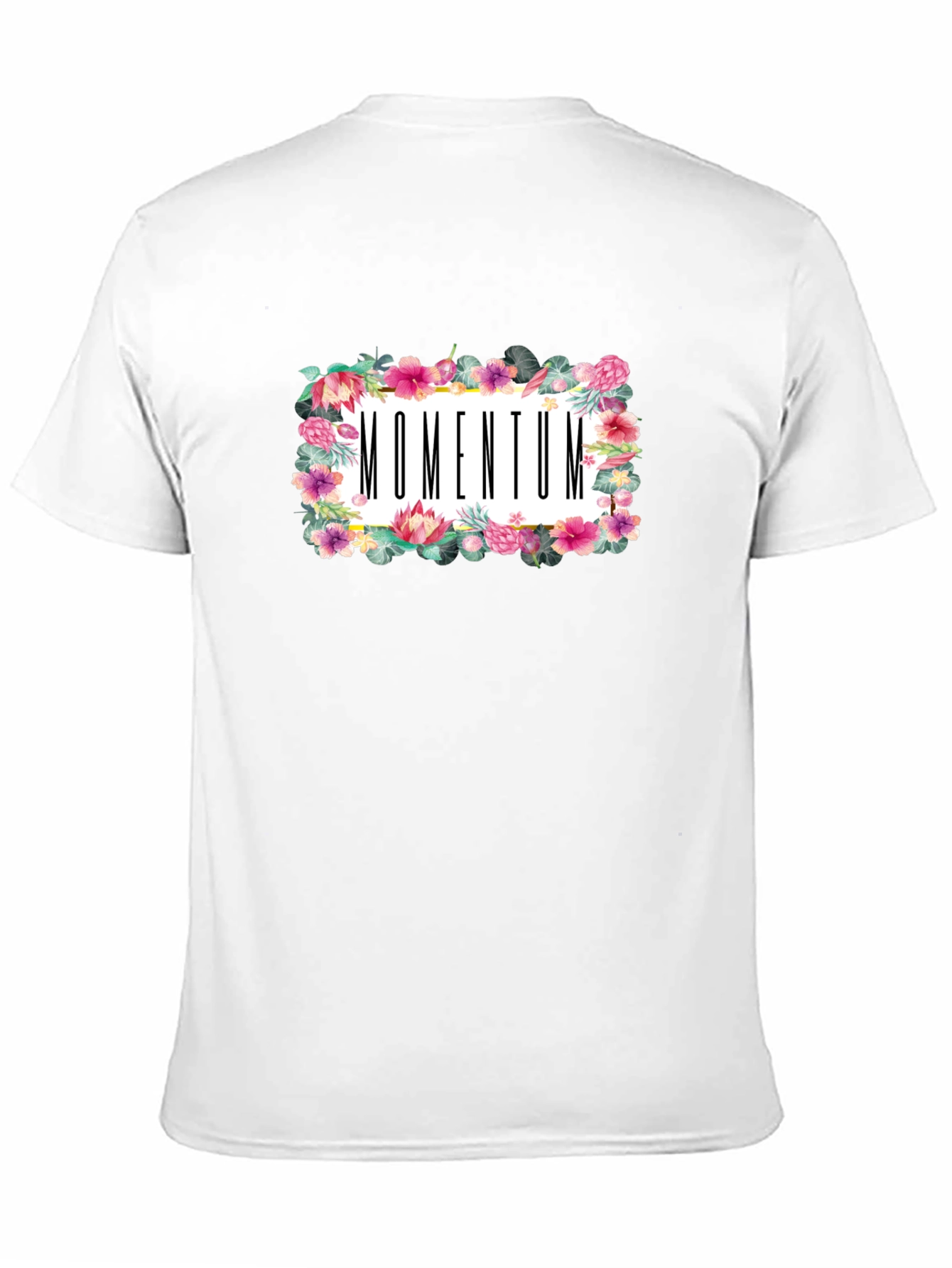 Momentum Floral Graphic Black T-Shirt