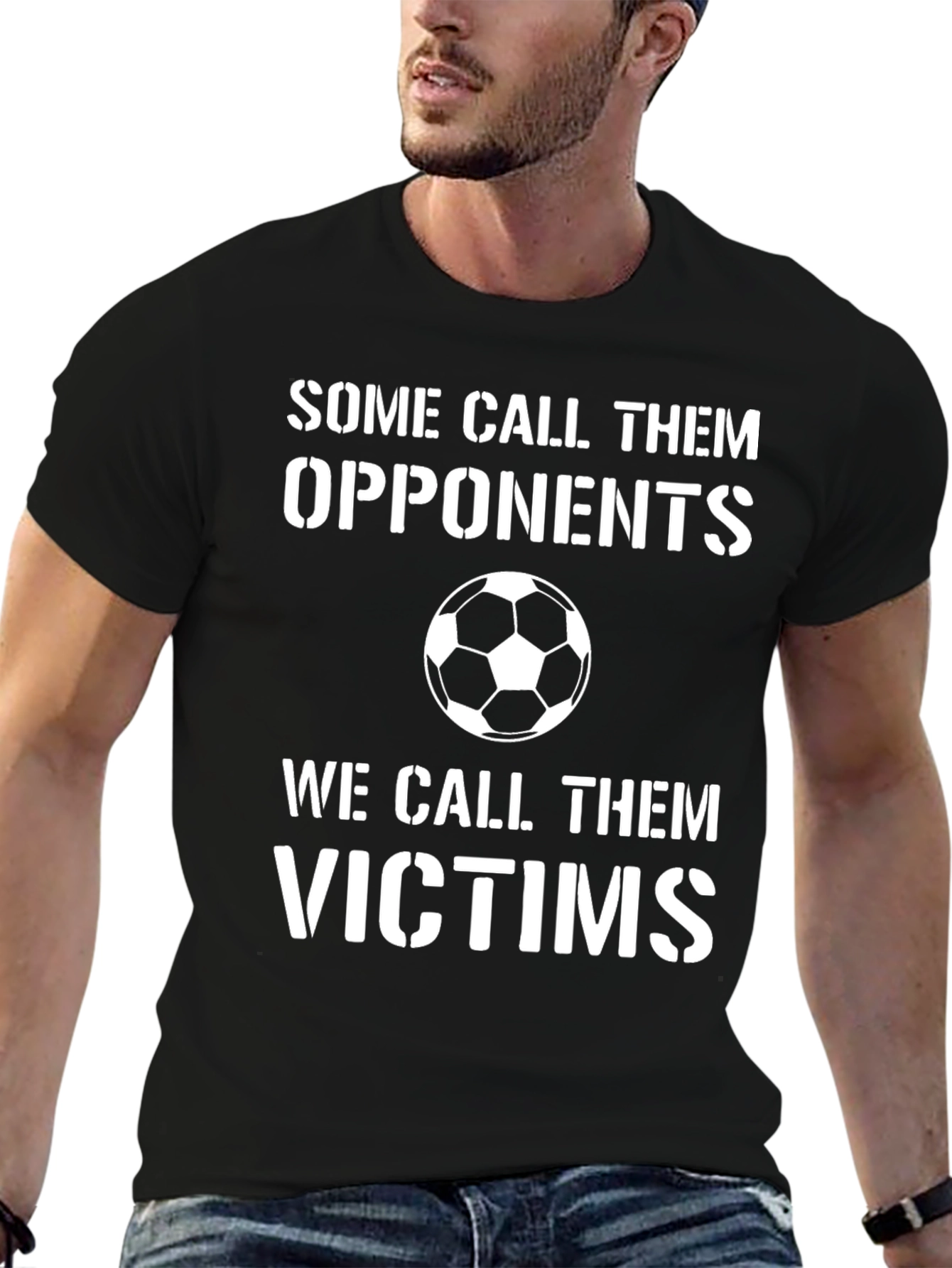 Soccer T-Shirt: Opponents vs. Victims