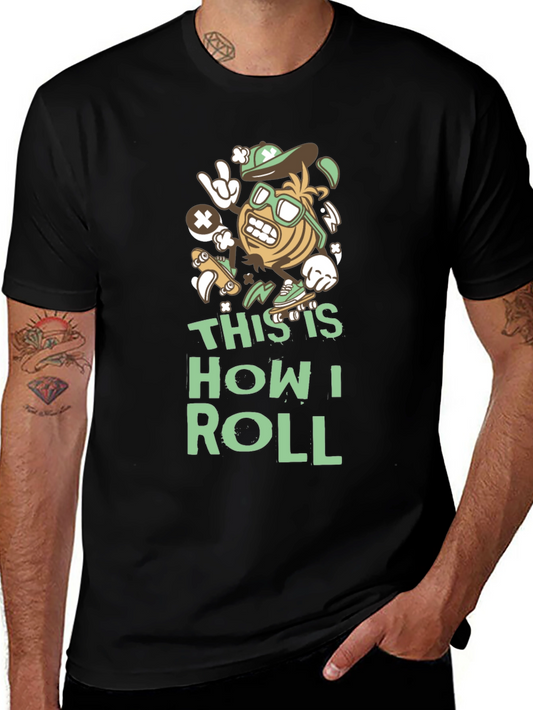 This Is How I Roll T-Shirt - Funny Skater Cartoon
