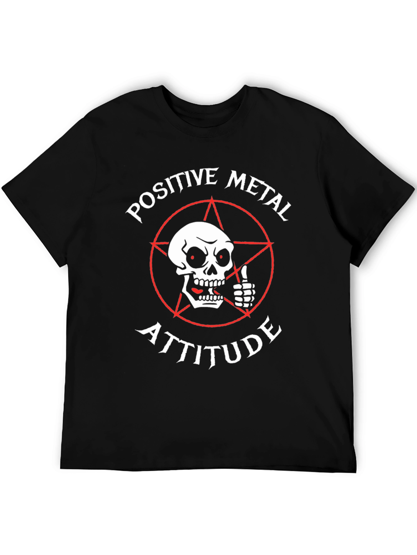Positive Metal Attitude Graphic T-Shirt