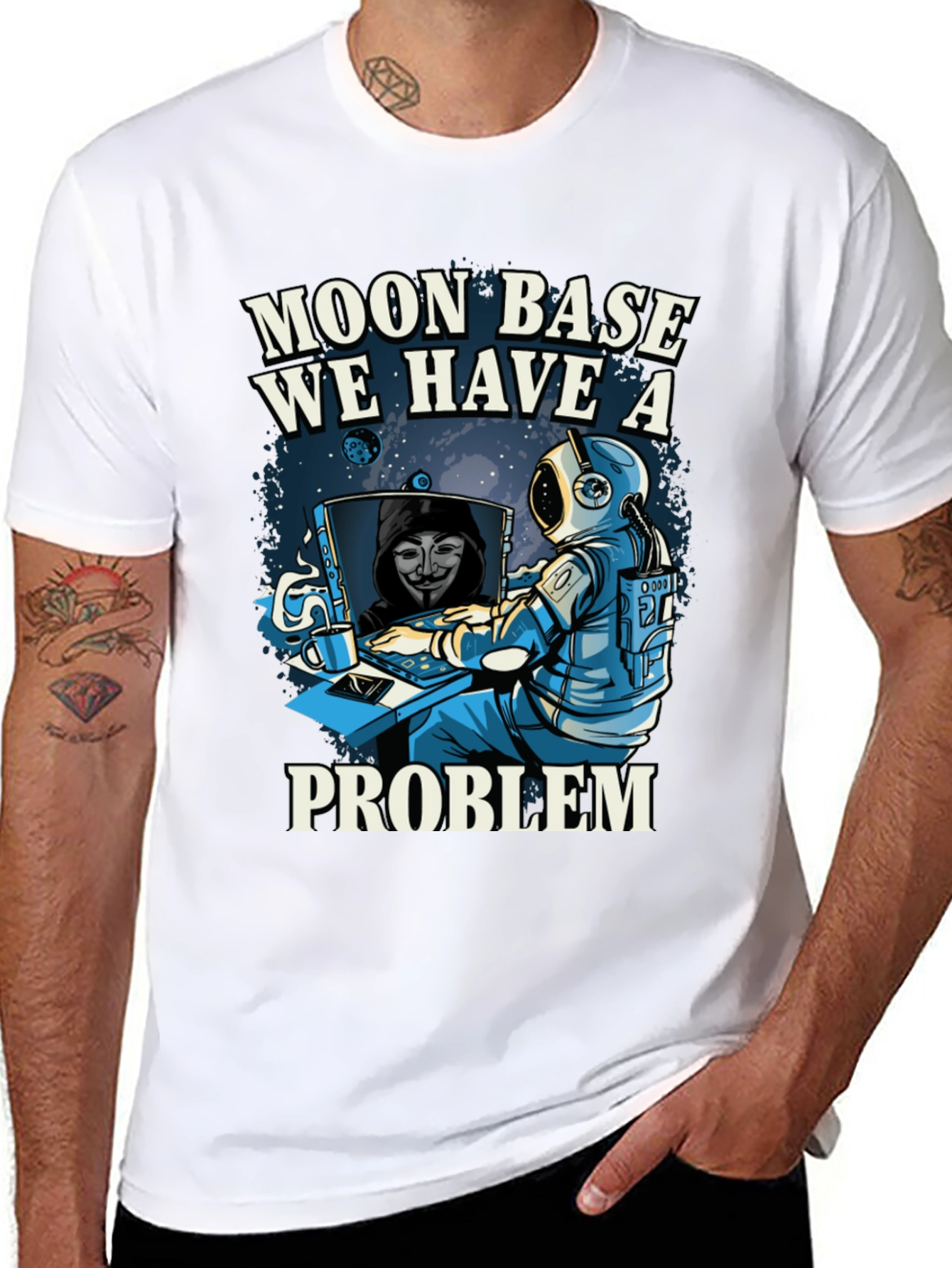 Moon Base We Have a Problem T-Shirt