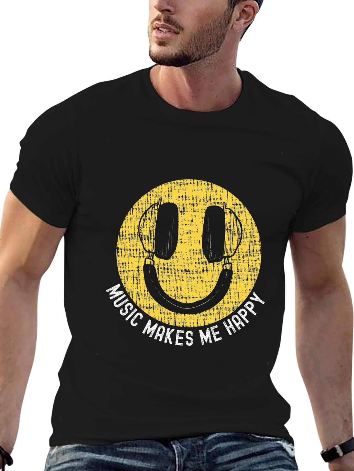 Music Makes Me Happy Graphic Tee