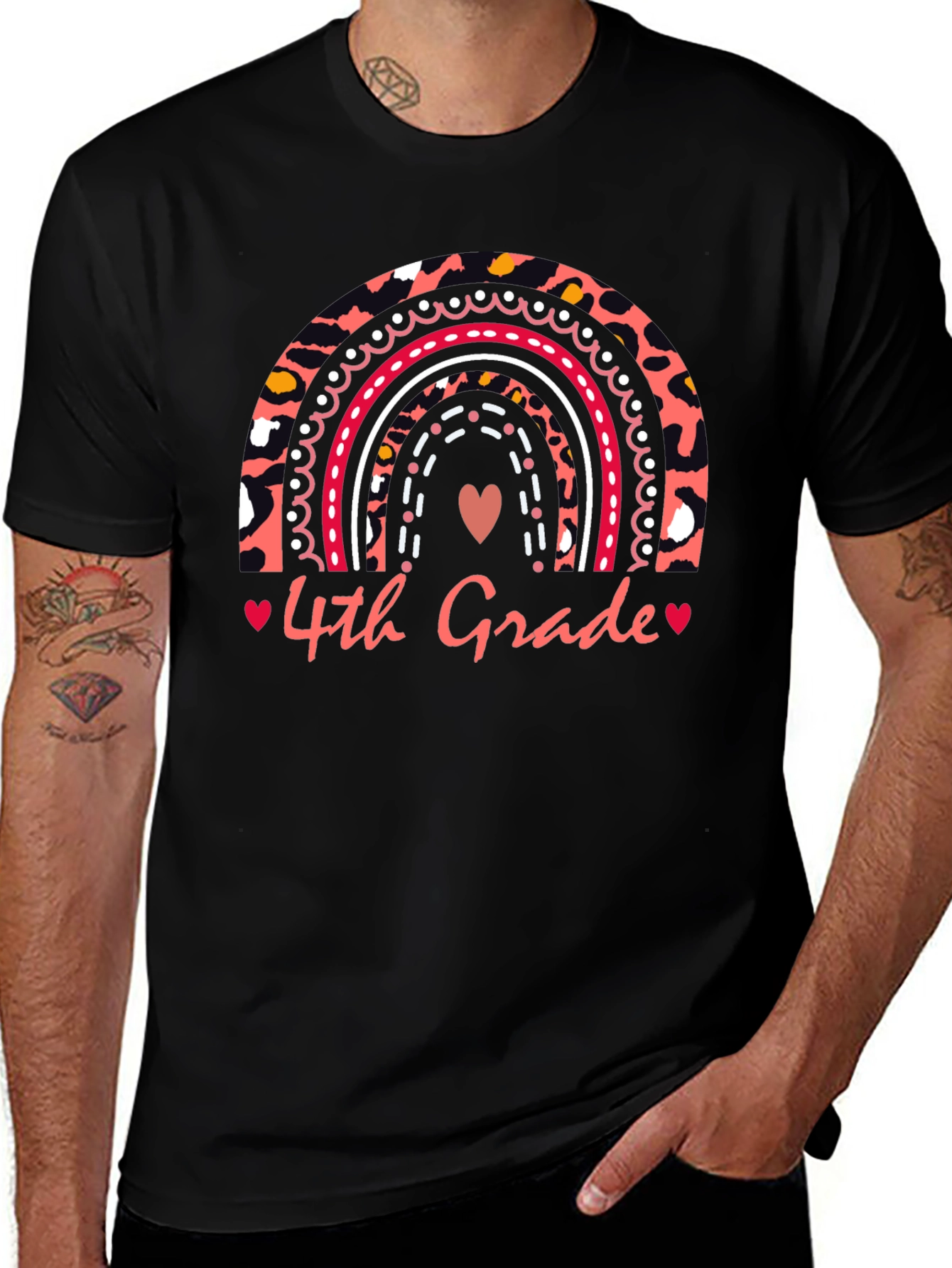 4th Grade Rainbow T-Shirt - Back to School Apparel