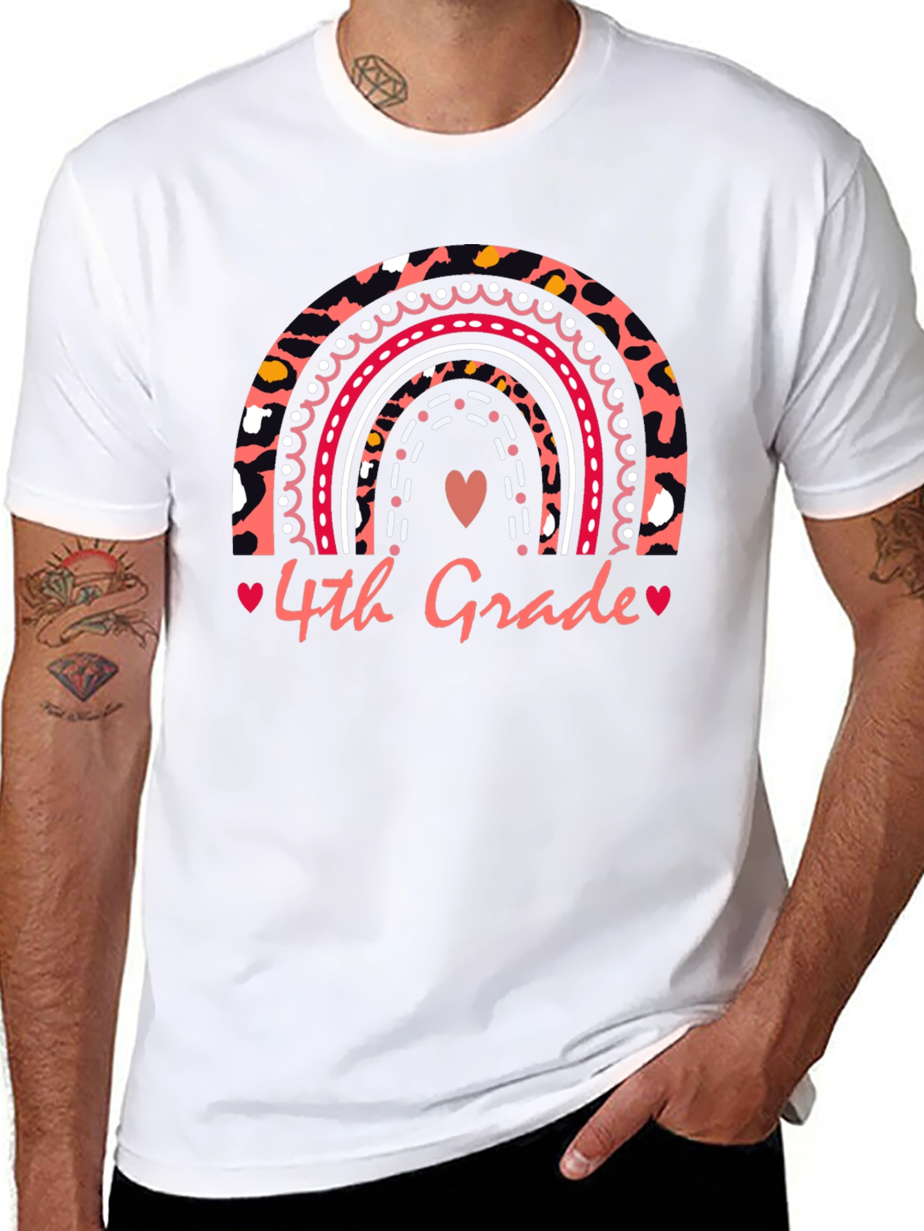 4th Grade Rainbow T-Shirt - Back to School Apparel