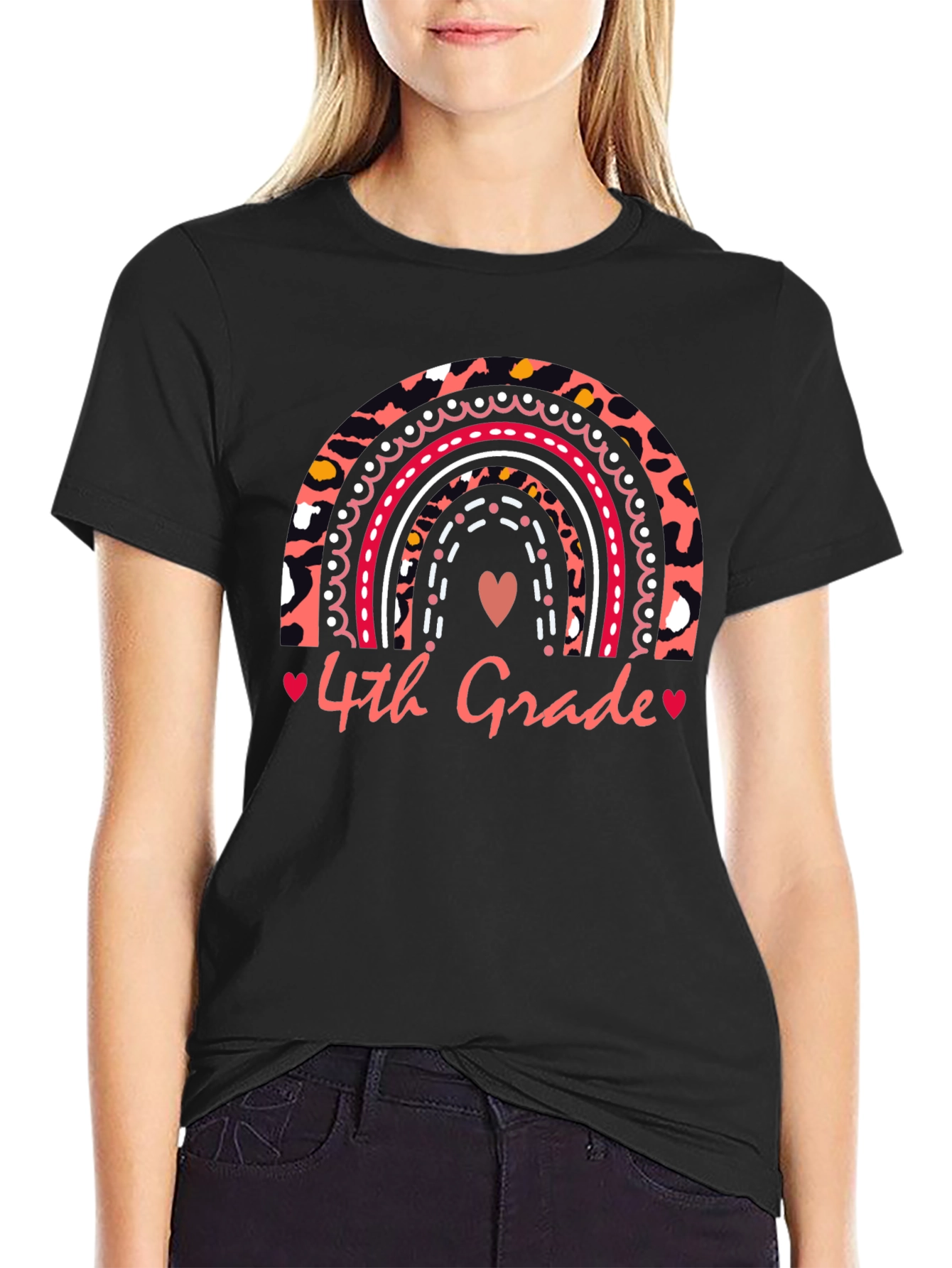 4th Grade Rainbow T-Shirt - Back to School Apparel