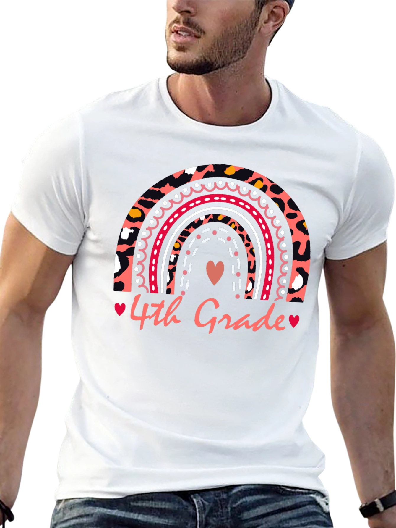 4th Grade Rainbow T-Shirt - Back to School Apparel