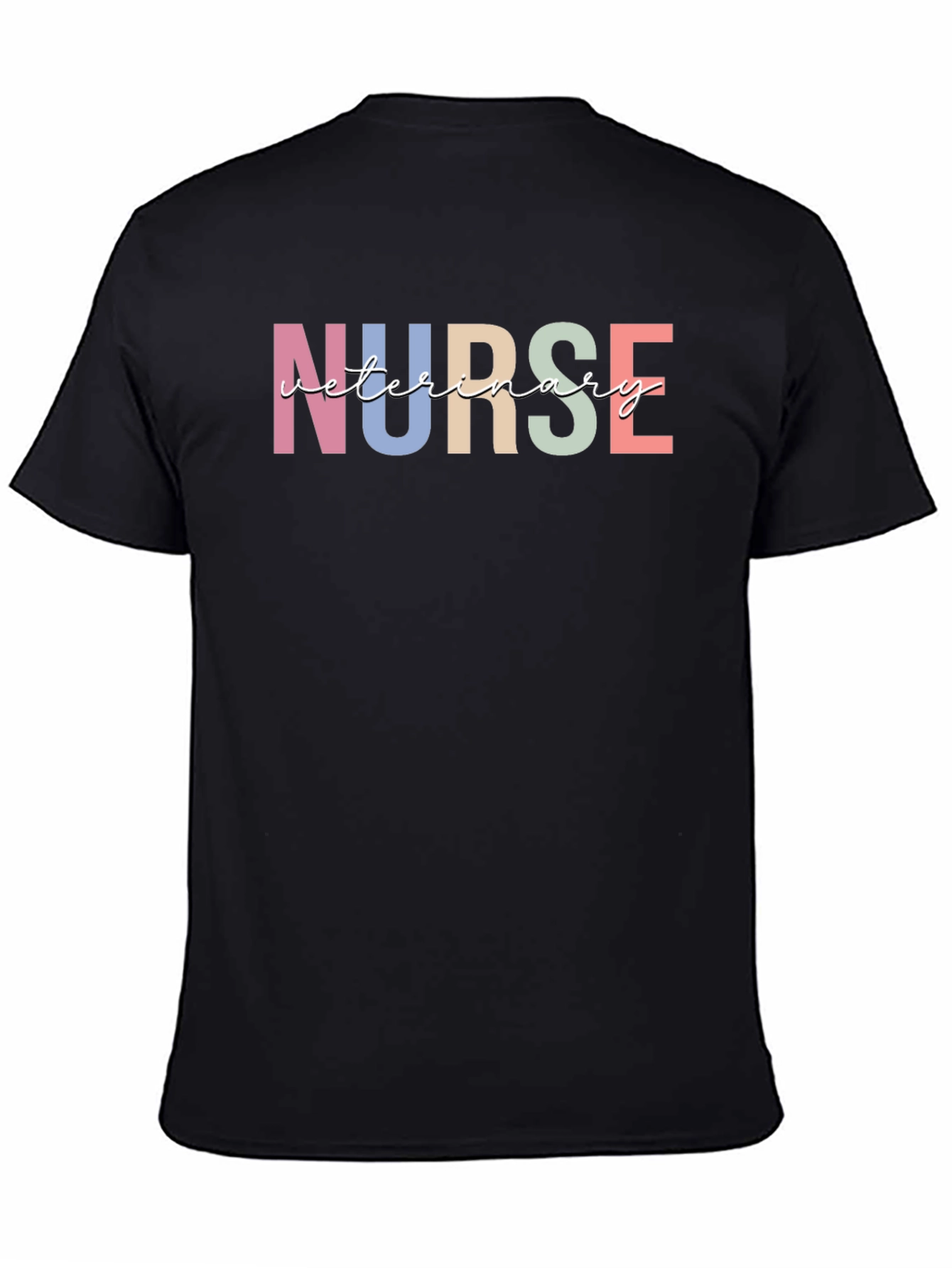 Veterinary Nurse T-Shirt - Unisex Black Tee