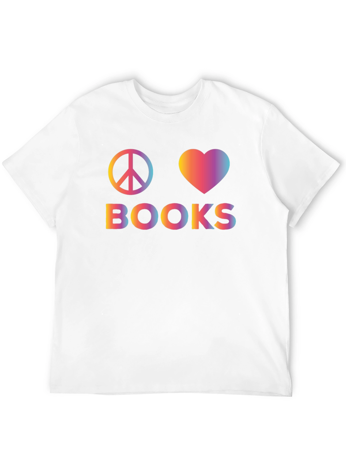 Peace Love Books Graphic T-Shirt