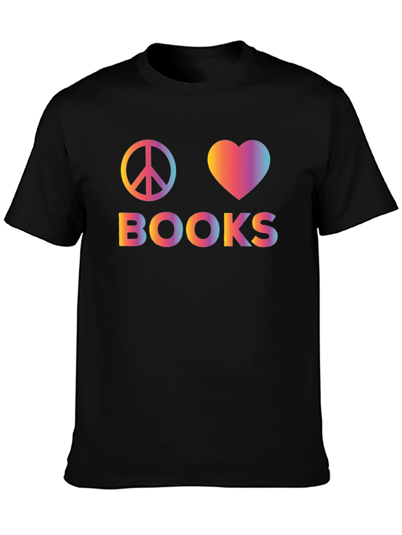 Peace Love Books Graphic T-Shirt