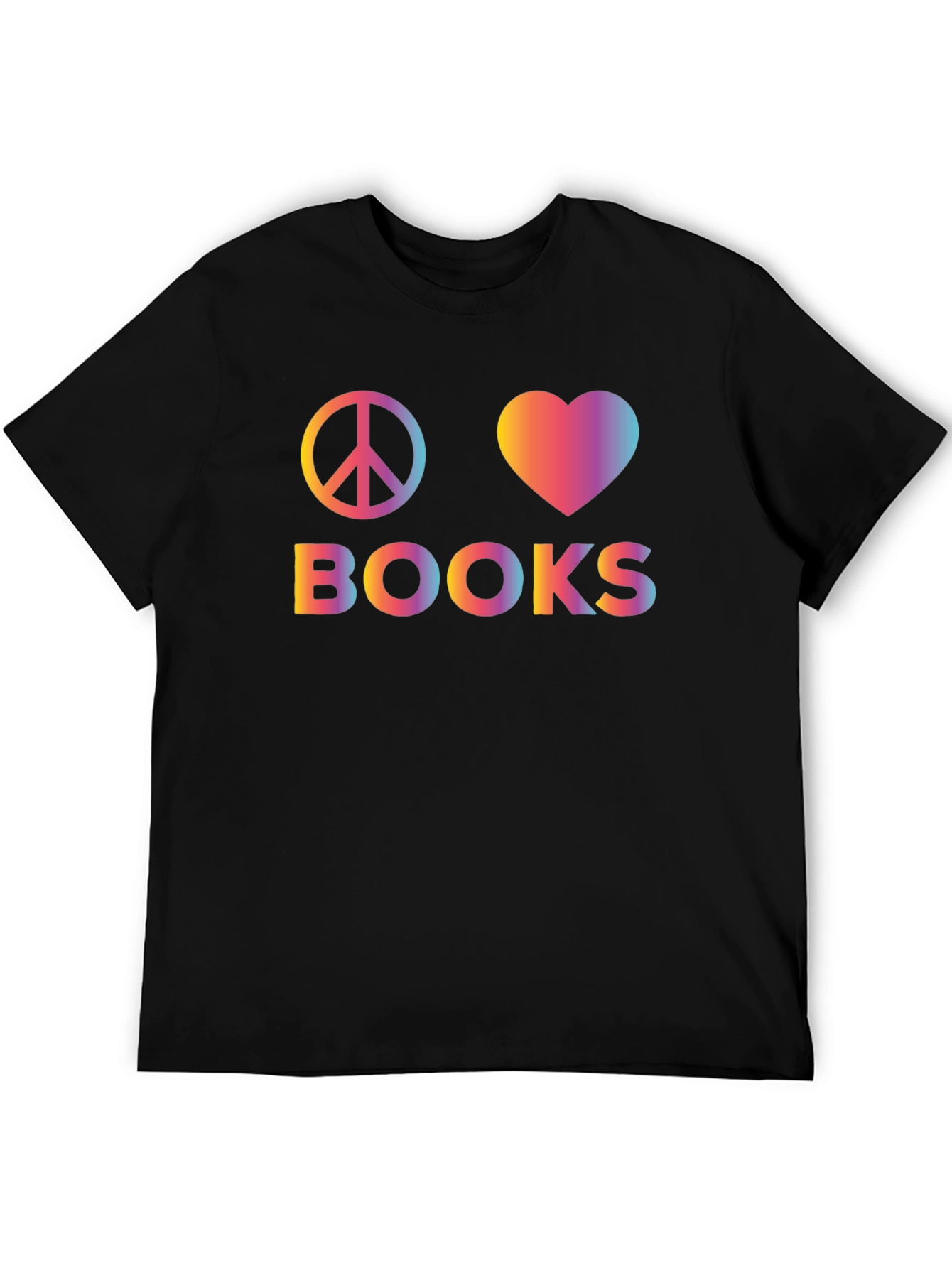 Peace Love Books Graphic T-Shirt