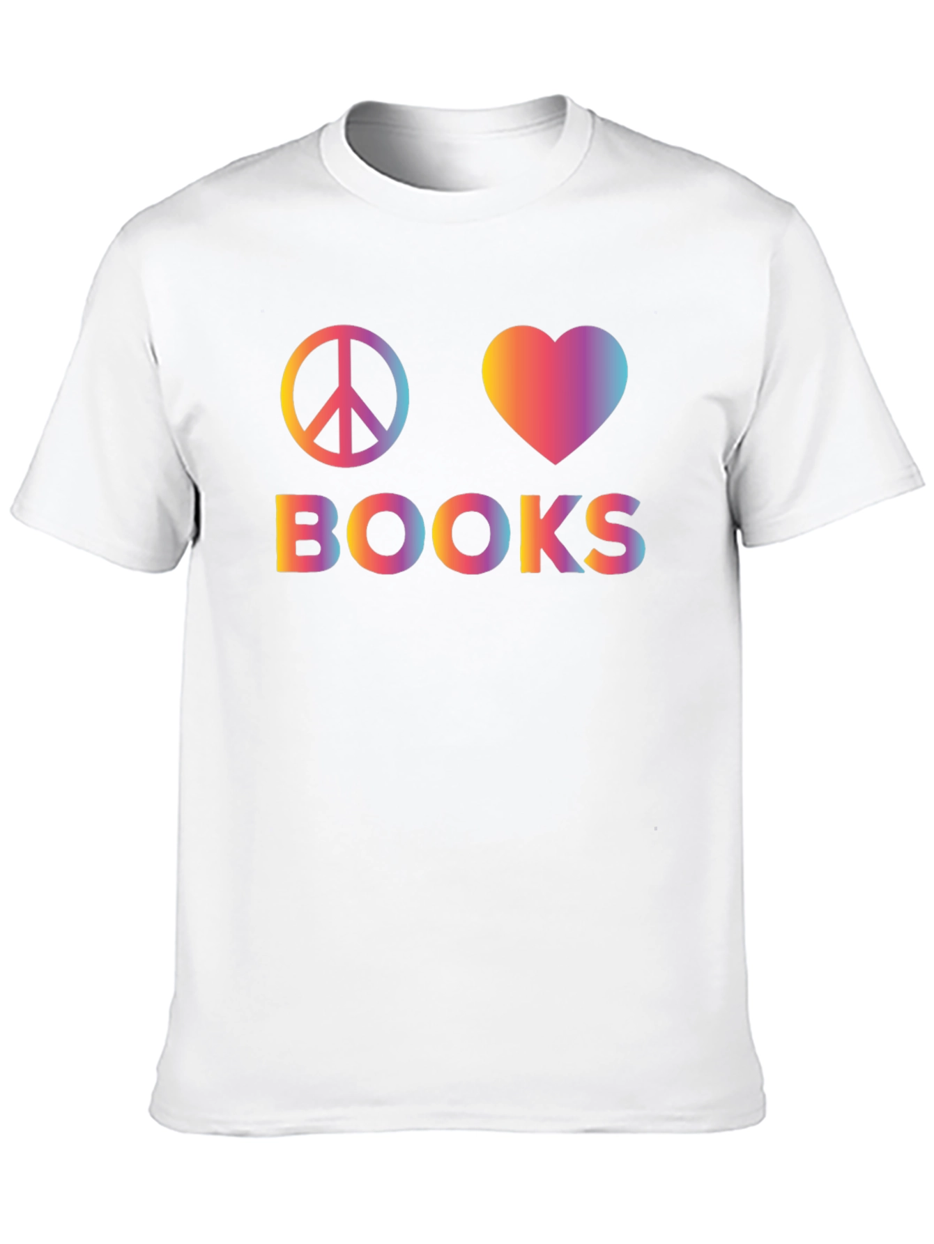 Peace Love Books Graphic T-Shirt