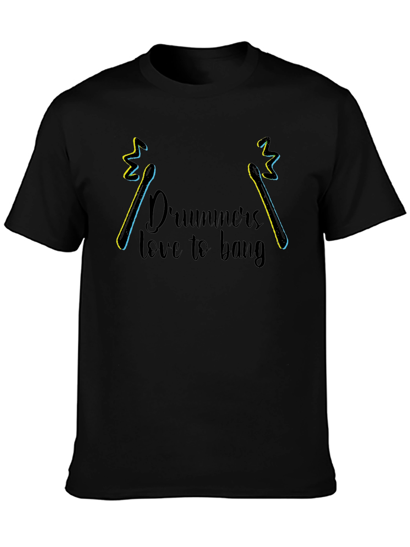 Drummers Love to Bang T-Shirt Black