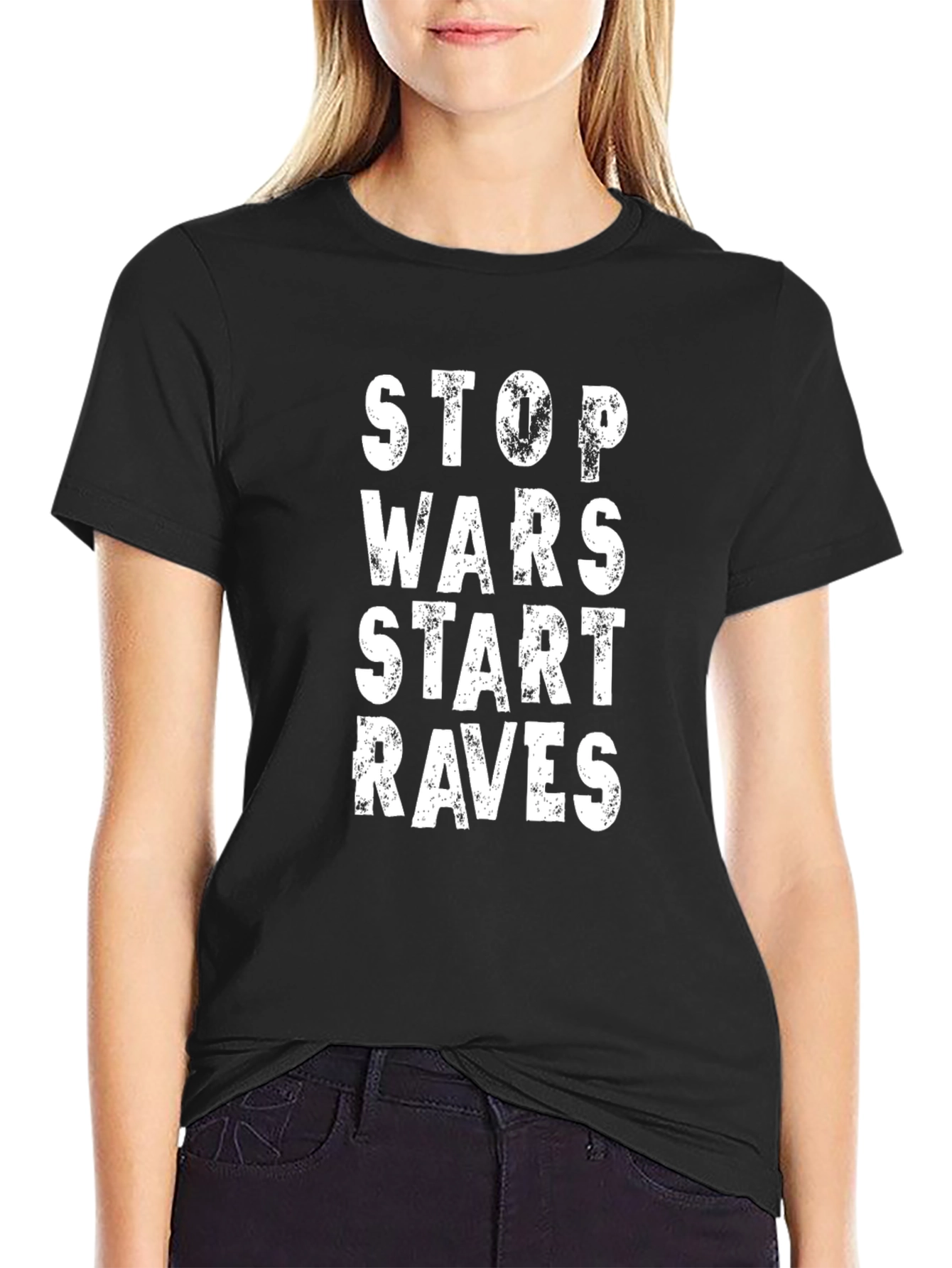 Stop Wars Start Raves Graphic Tee
