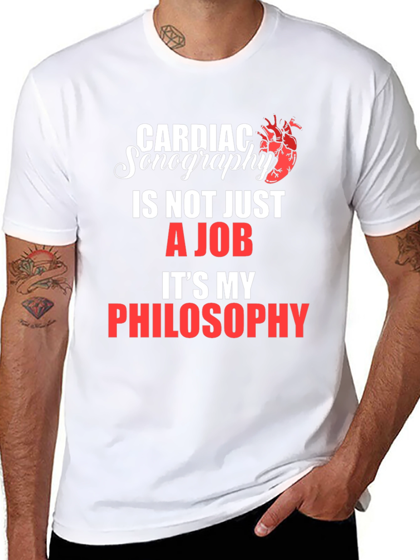 Cardiac Sonography Philosophy T-Shirt