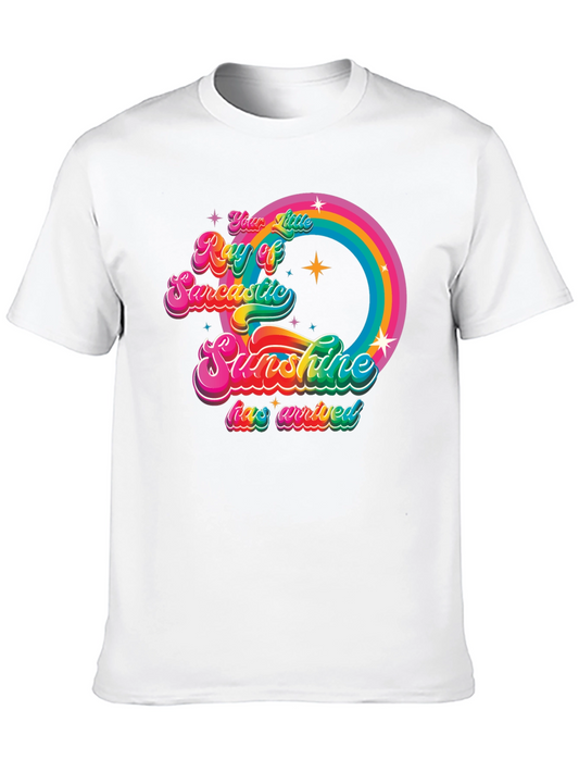 Sarcastic Sunshine Rainbow Graphic Tee