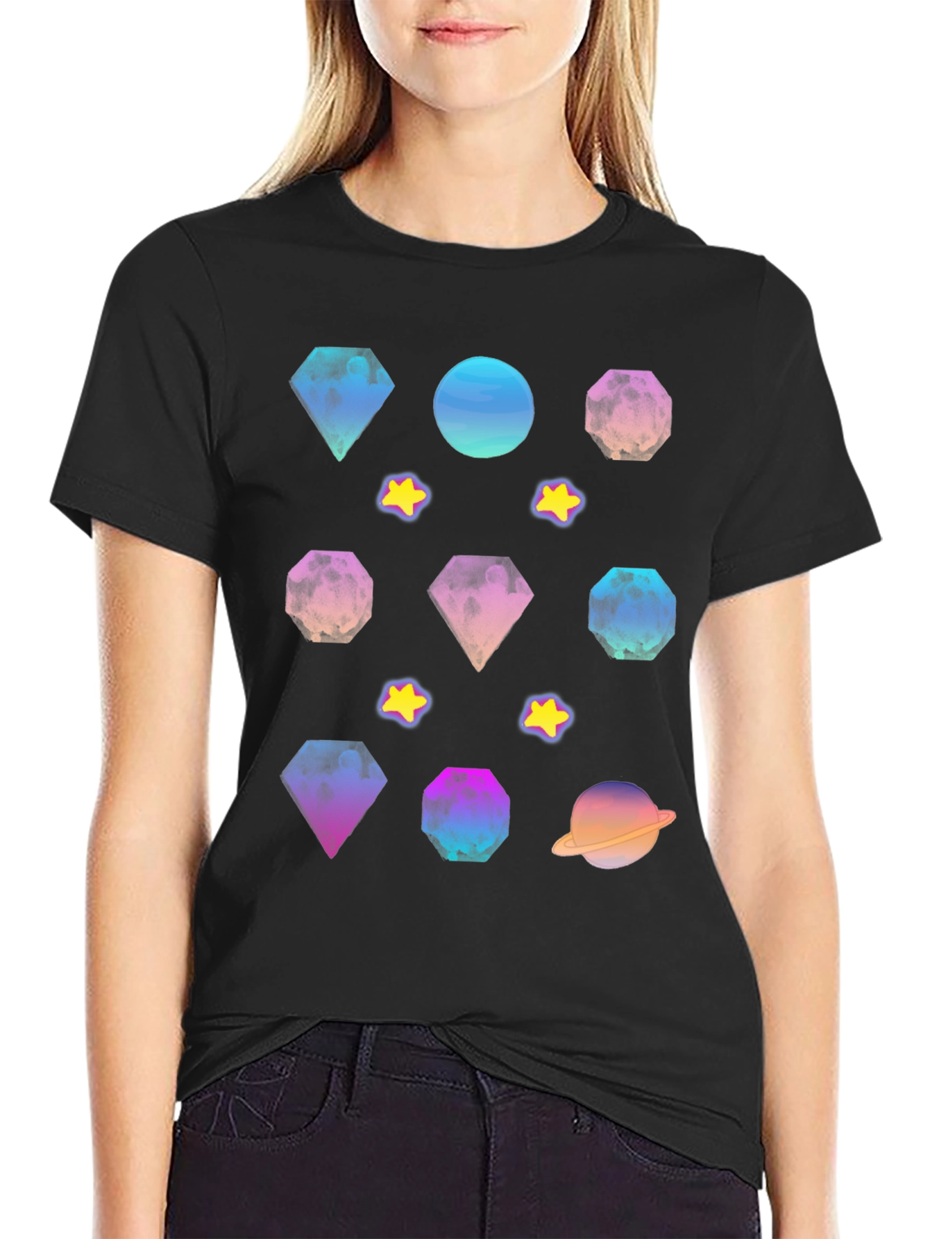 Galaxy Gem T-Shirt - Stylish Cosmic Design