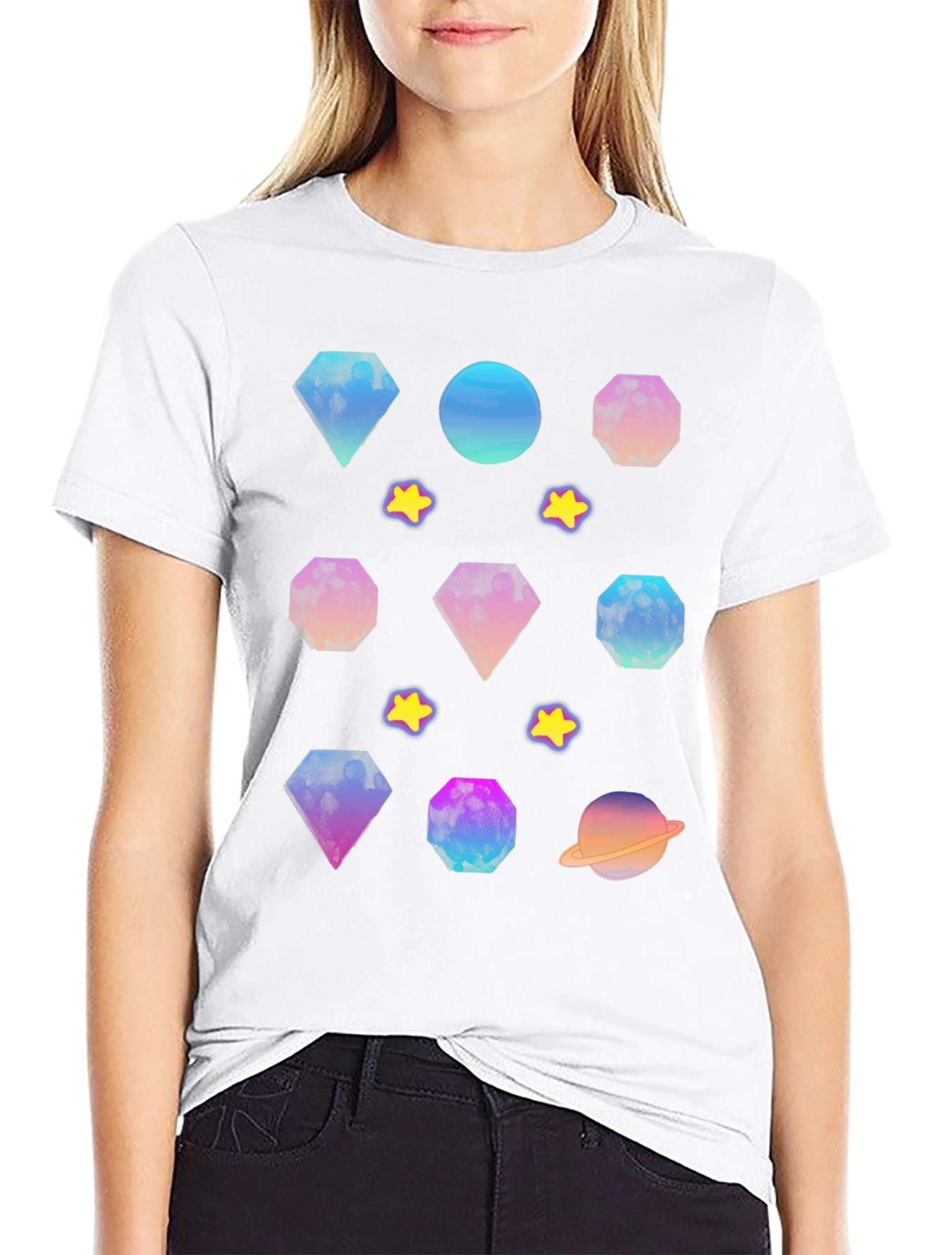 Galaxy Gem T-Shirt - Stylish Cosmic Design
