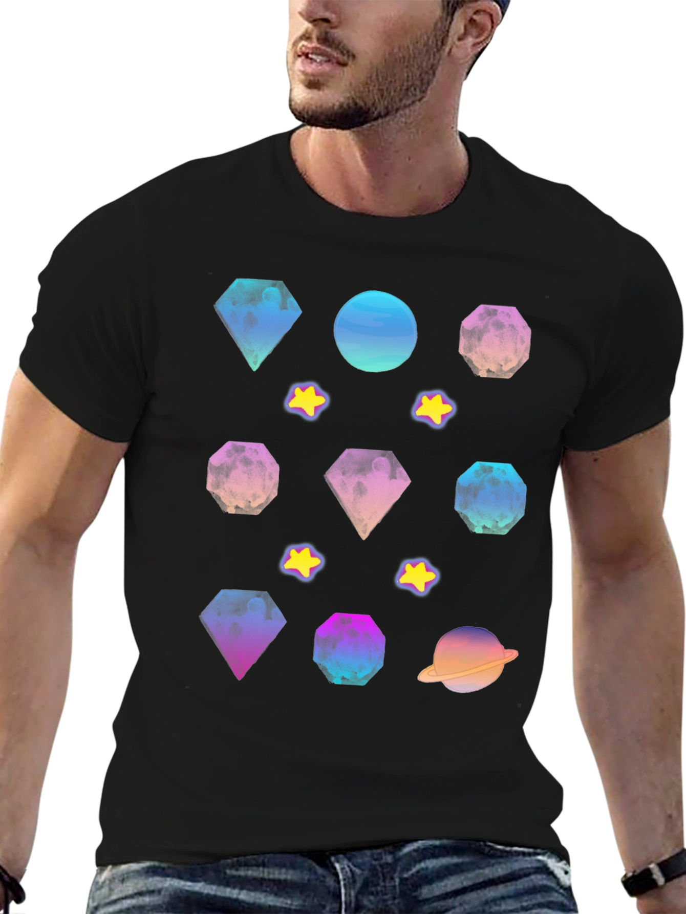 Galaxy Gem T-Shirt - Stylish Cosmic Design