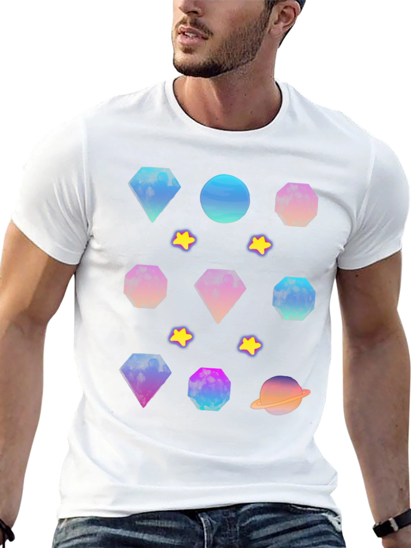 Galaxy Gem T-Shirt - Stylish Cosmic Design