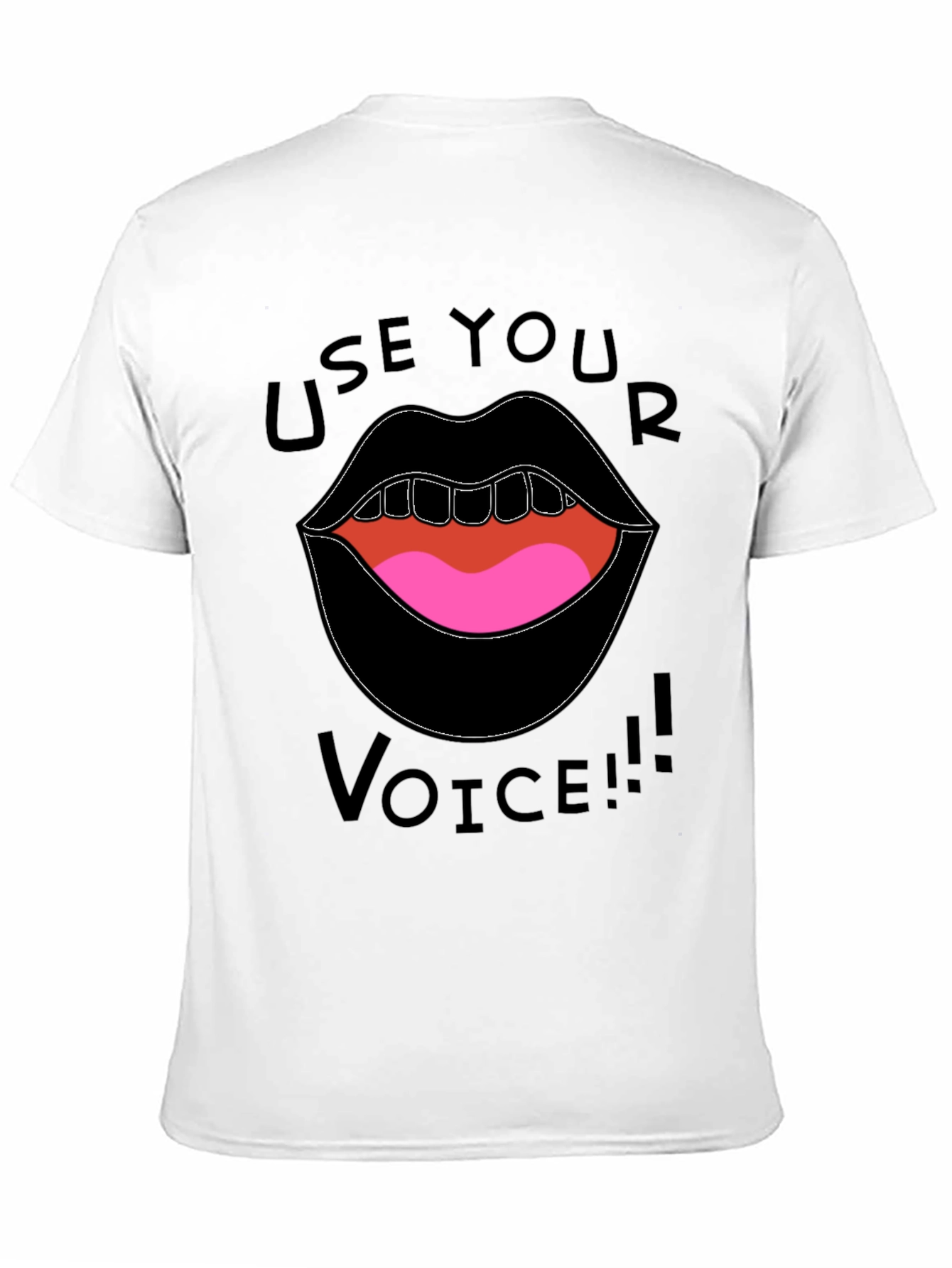 Use Your Voice Graphic Tee - Black